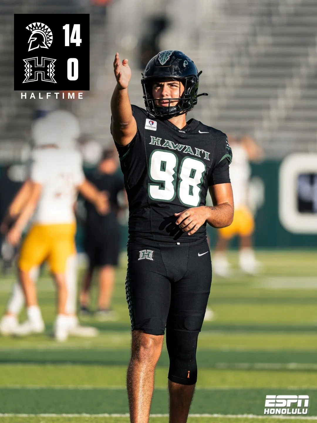 Halftime: San Jose St. 14, Hawai'i 0

📸 @yasunariphotography