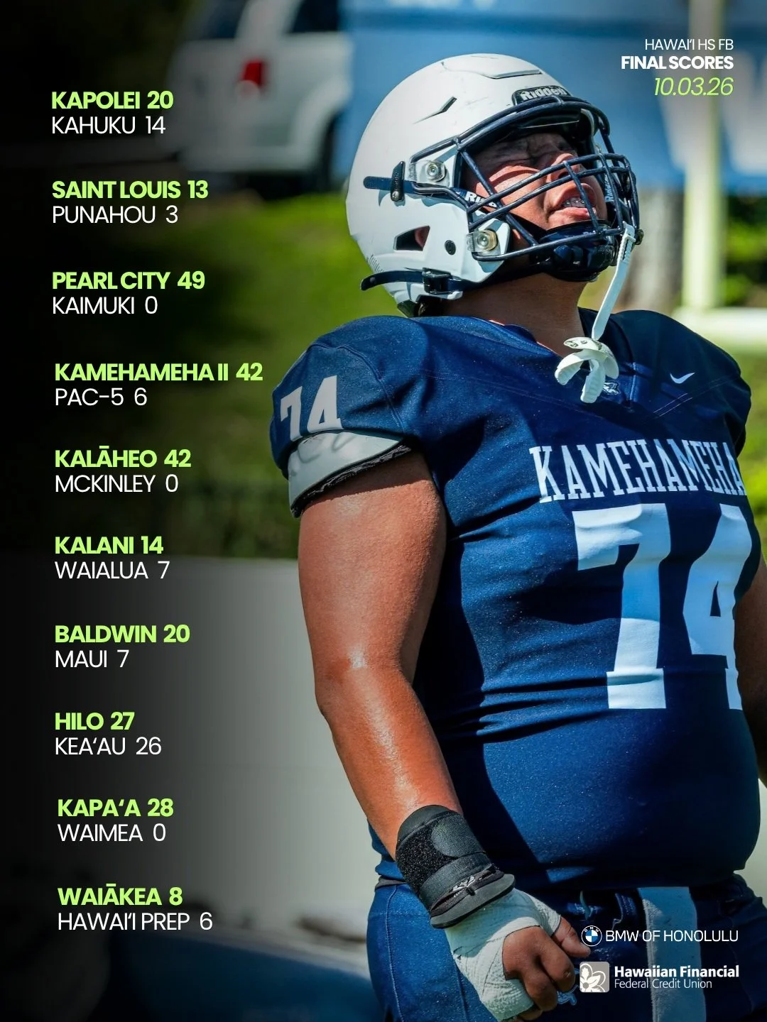 #ICYMI: Saturday Scores 🏈

*Select scores courtesy of @scoringlive 

📸 @pineapple.production_