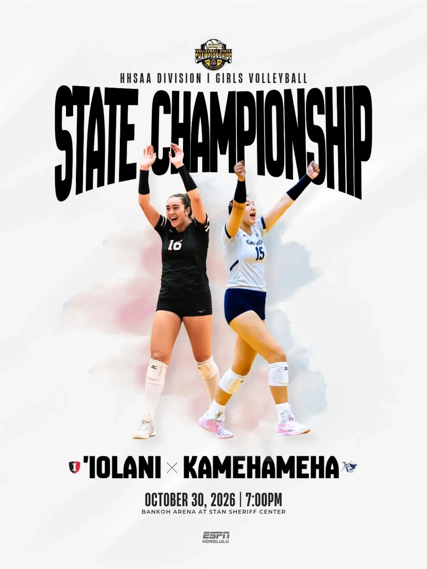 It all comes down to tonight! 🏐🏆

&lsquo;Iolani and Kamehameha square off in the HHSAA Division I Girls Volleyball State Championship! The Raiders are looking to secure back-to-back state titles, while the Warriors are looking to bring home the cha