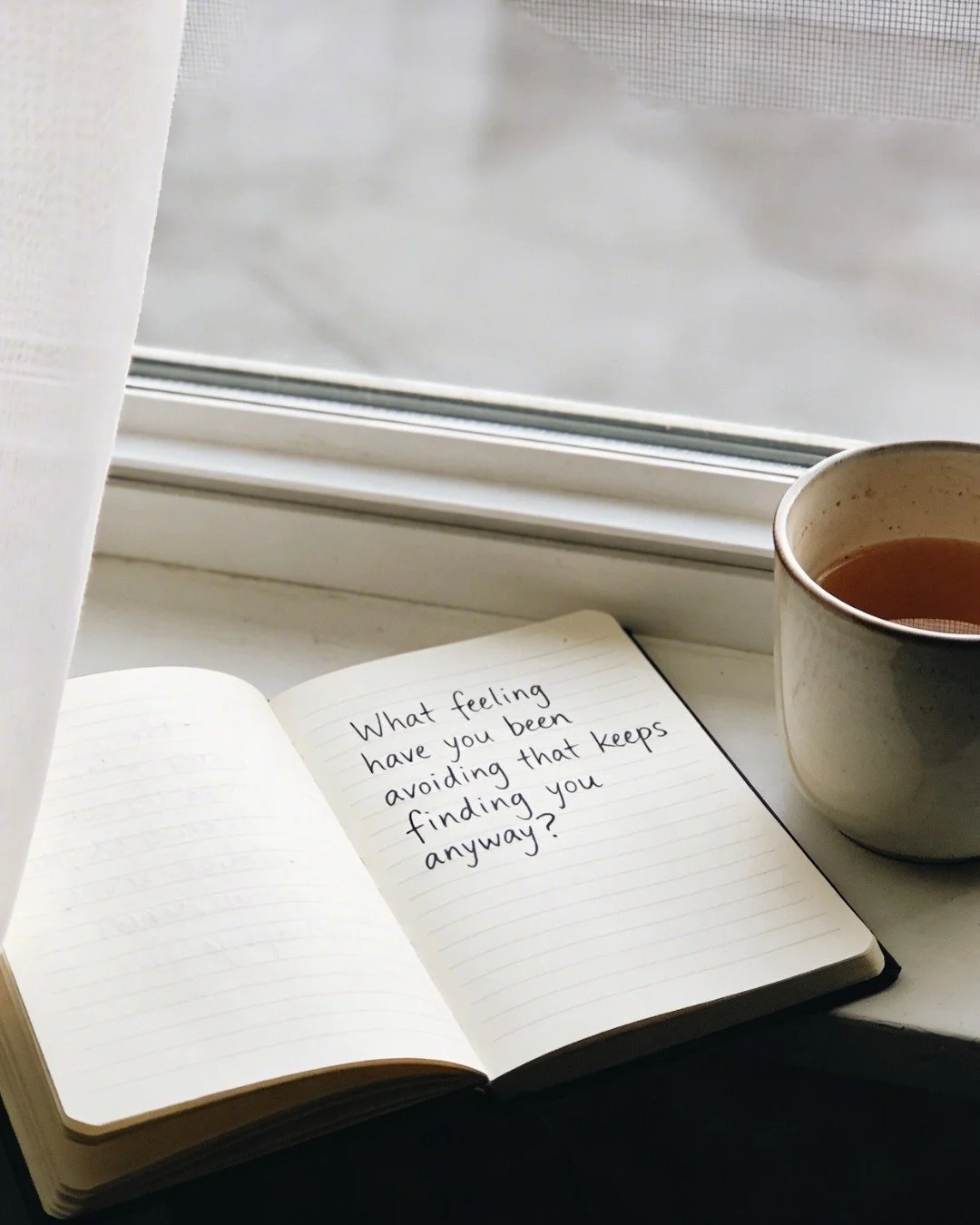 It keeps finding you because it 
needs to be felt ☁️

We are Olympic level avoiders
of the feelings that scare us most

We stay busy
We stay helpful
We stay needed

Because as long as we're doing something
we don't have to sit with the thing
that's q