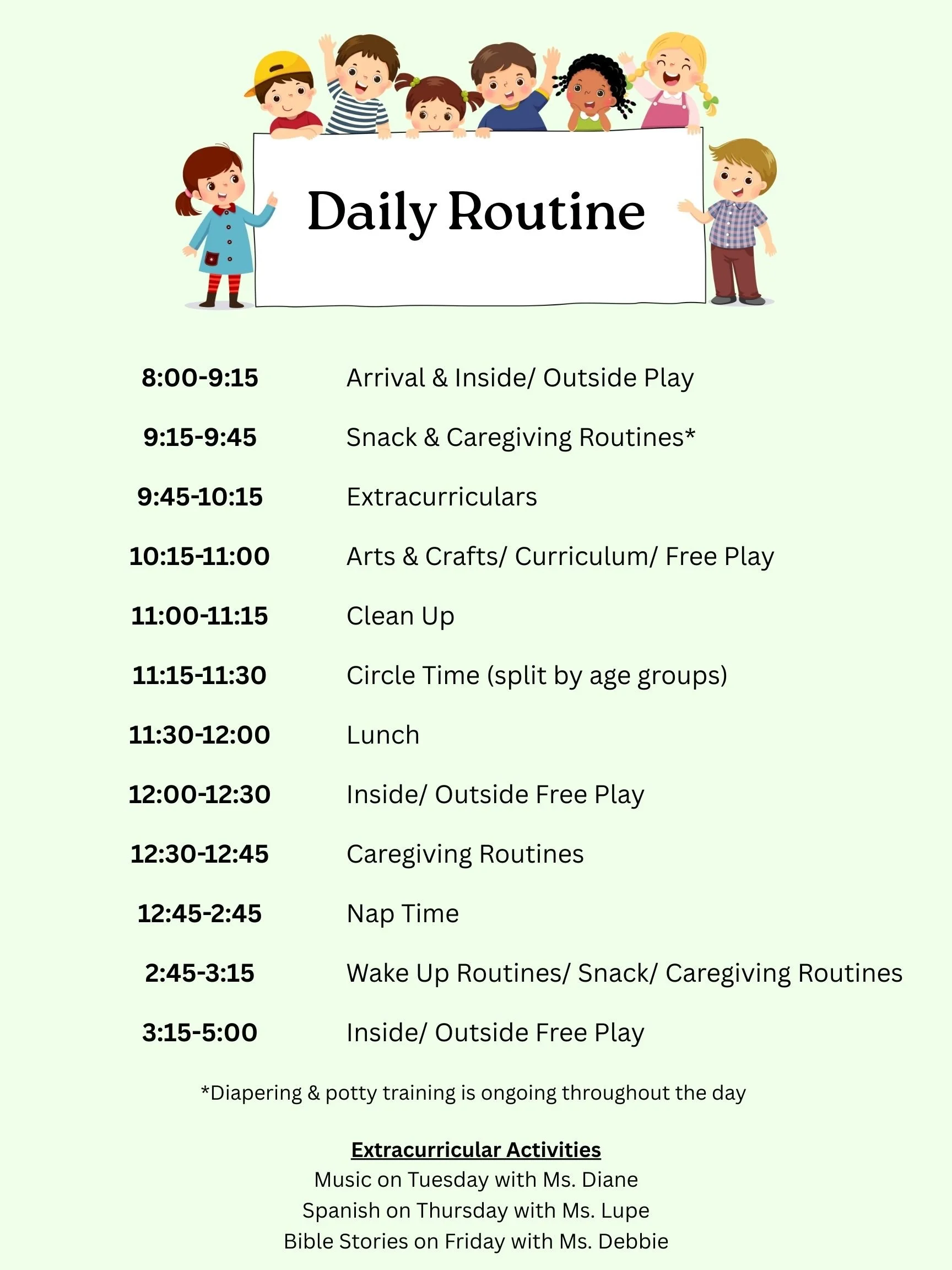 Daily Schedule