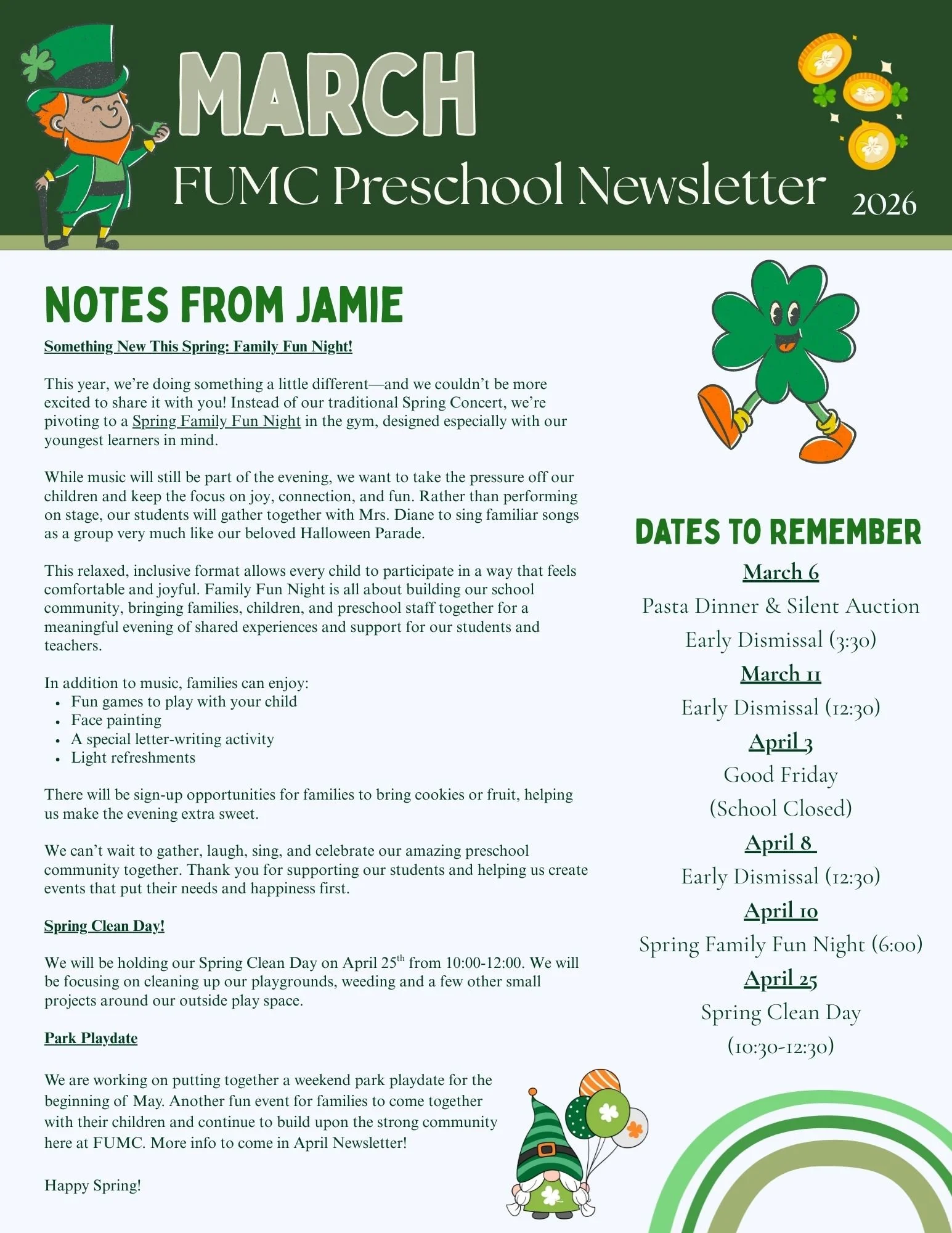 Monthly Newsletter