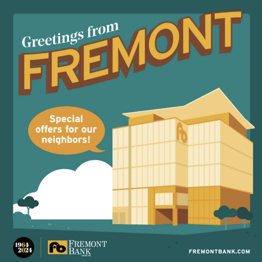 Image of the digital ad used to promote Fremont Bank