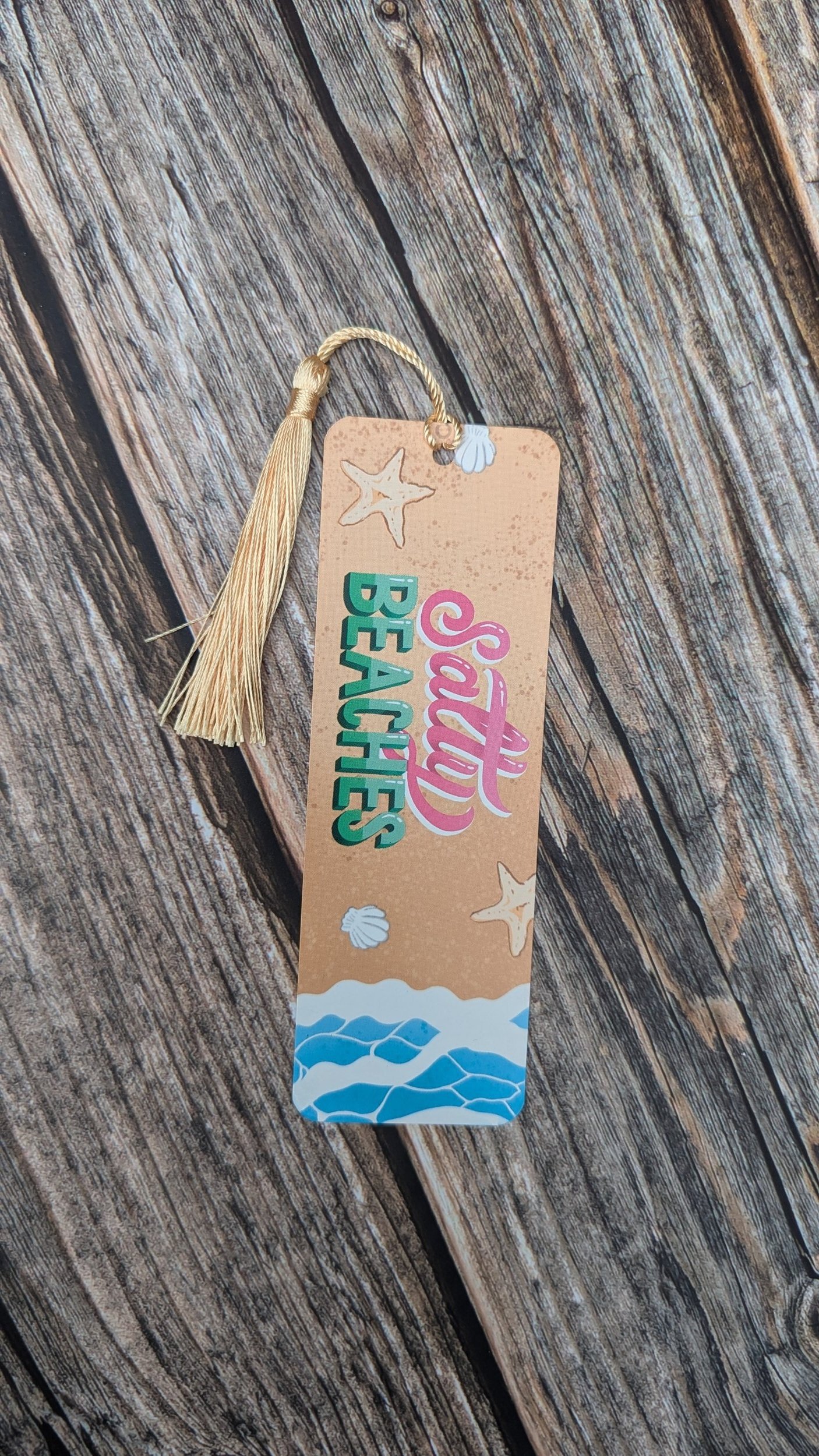 2 x 6 Salty Beaches Bookmark