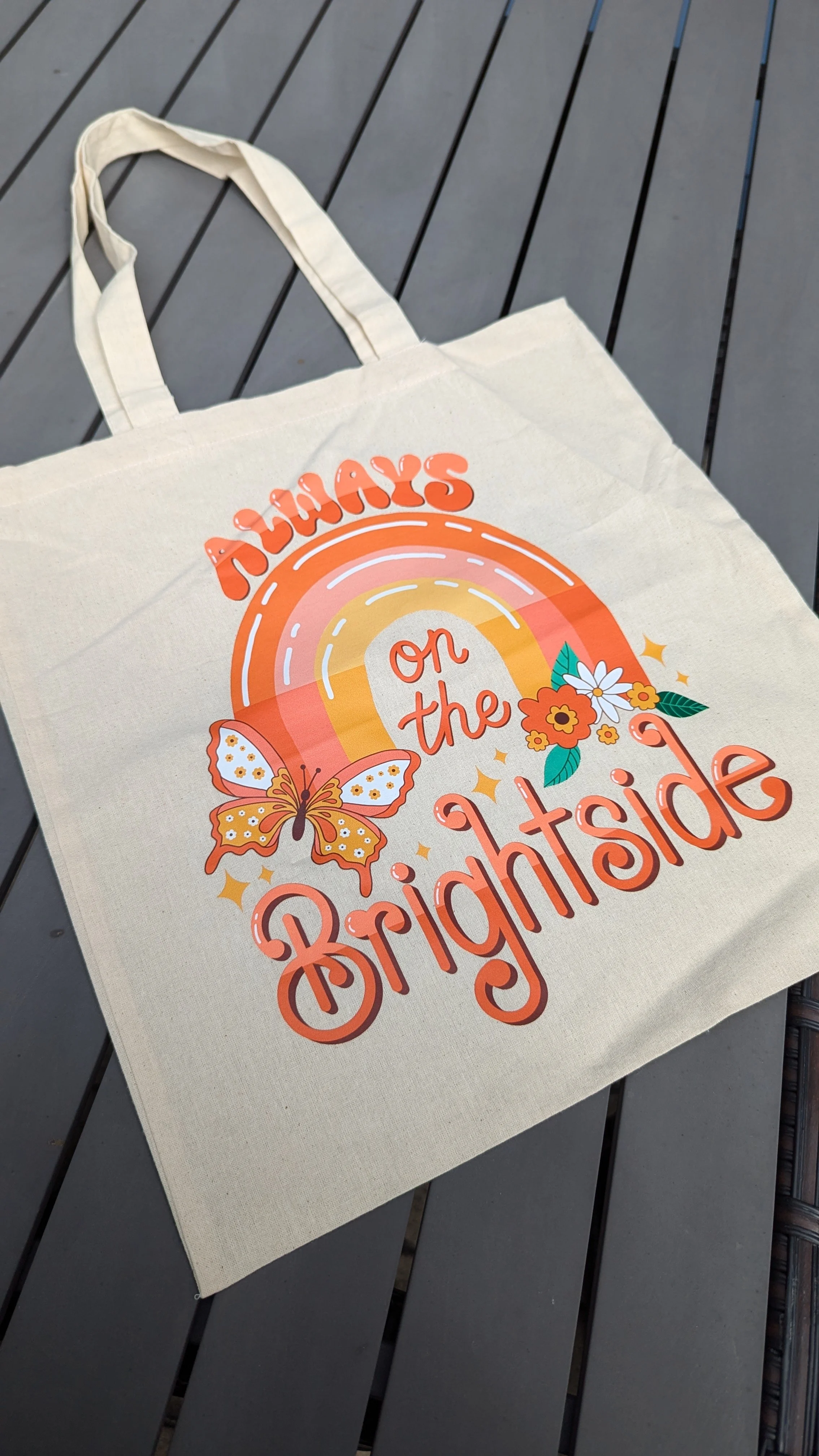 Always on The Brightside Canvas Tote Bag