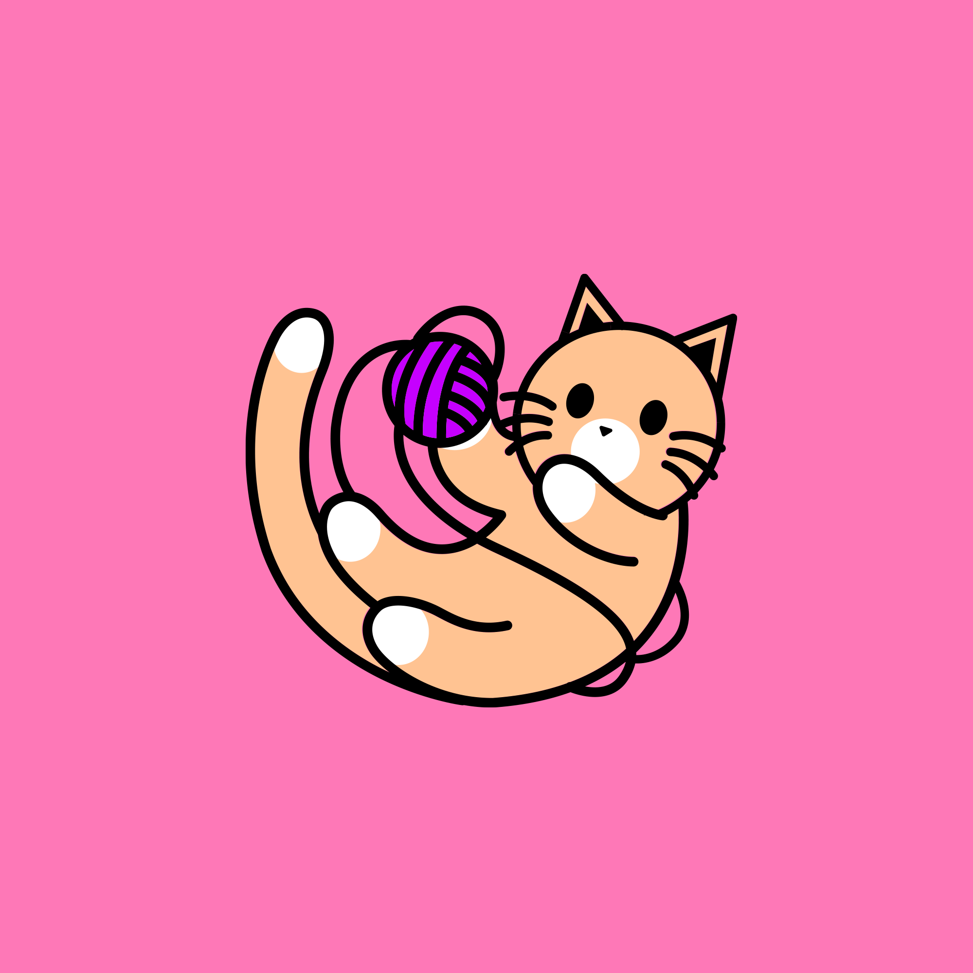 Cat Icon T-shirt Design