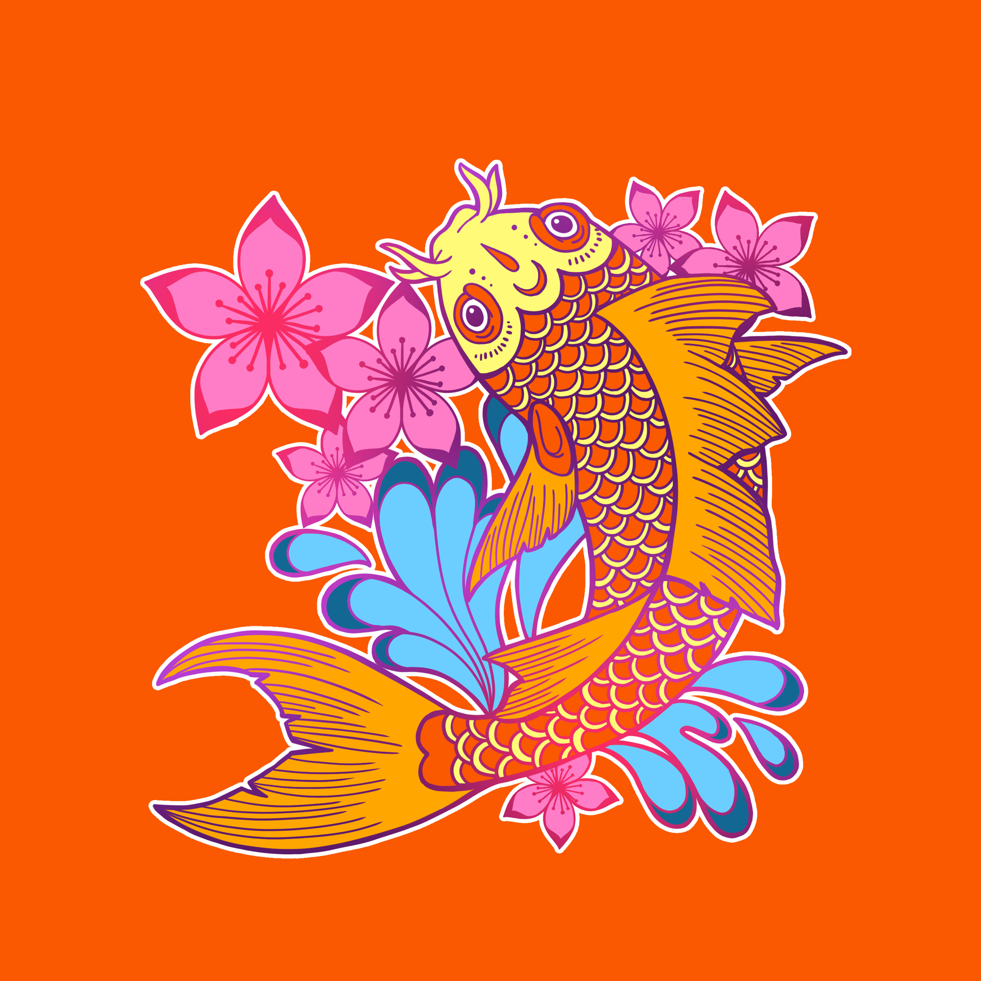 Koi Fish Illustration