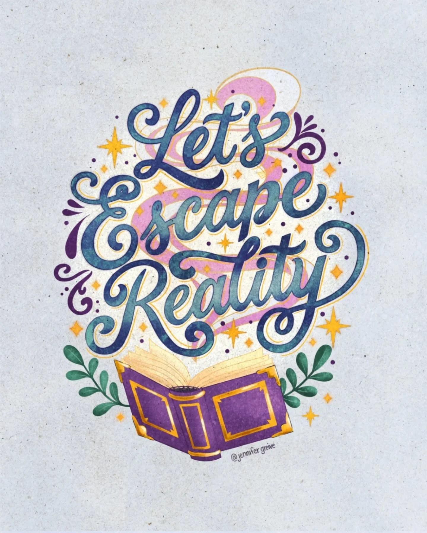 Finally finished this new piece. ❤️✨ #illustration #handdrawnillustration #handlettering #bookishbrand #bookishmerch