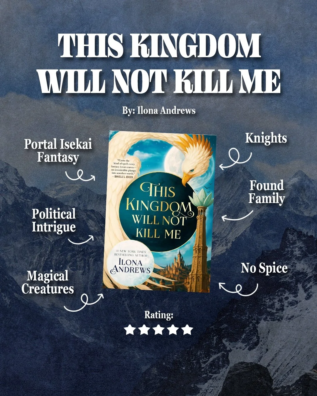 ⭐️⭐️⭐️⭐️⭐️ 5/5

I had a hard time getting into the first half of this book. It is slow paced in the beginning. I promise it gets better towards the middle and towards the end. It also ends on a cliffhanger!

I loved reading this. Very high fantasy. N