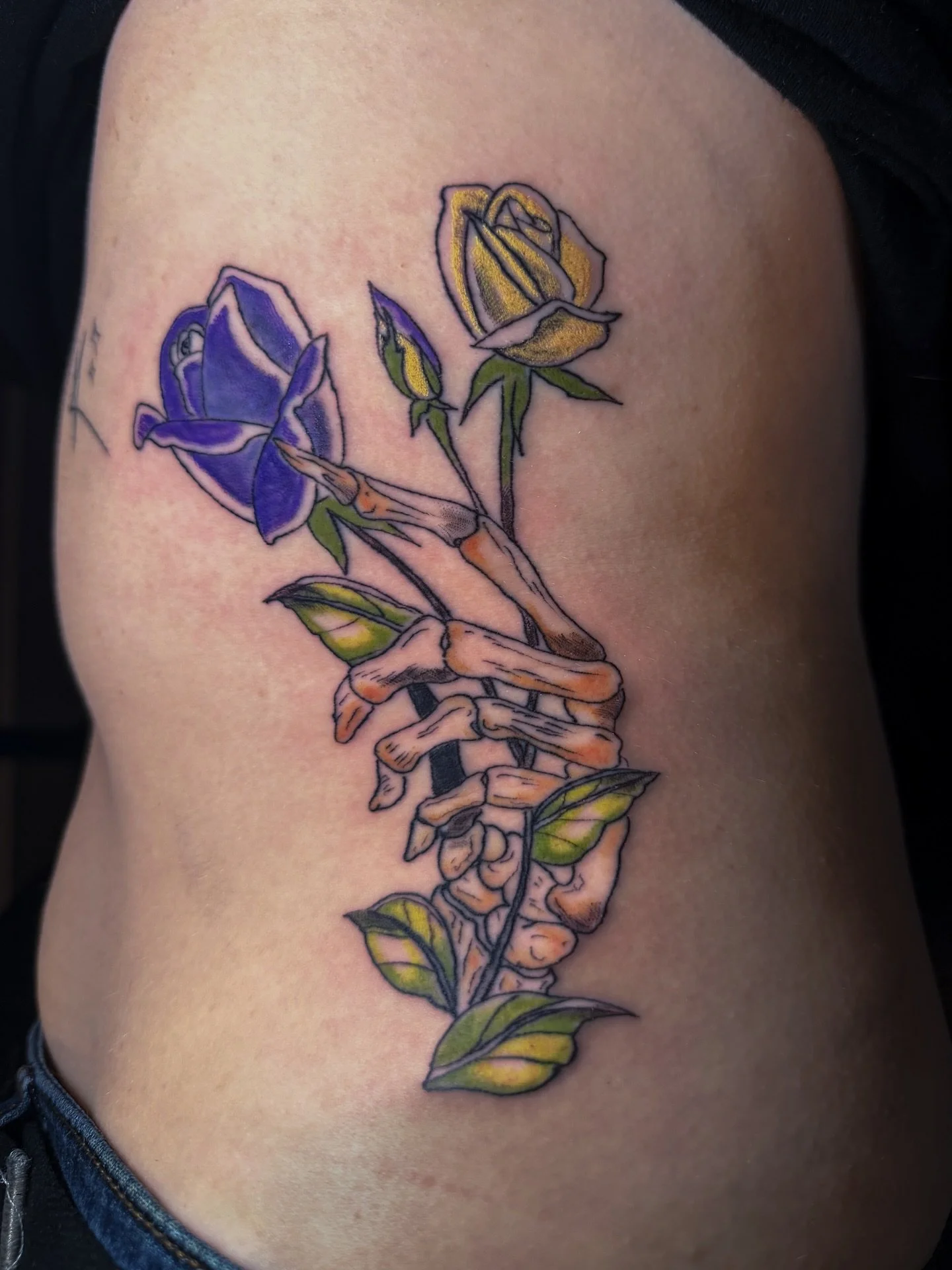 Polly has been coming to me for tattoos since the beginning! It&rsquo;s always a treat to get to see her and work on something new. This tattoo was the rare flash design she gets from me, most of the time she brings me custom designs, which I love to