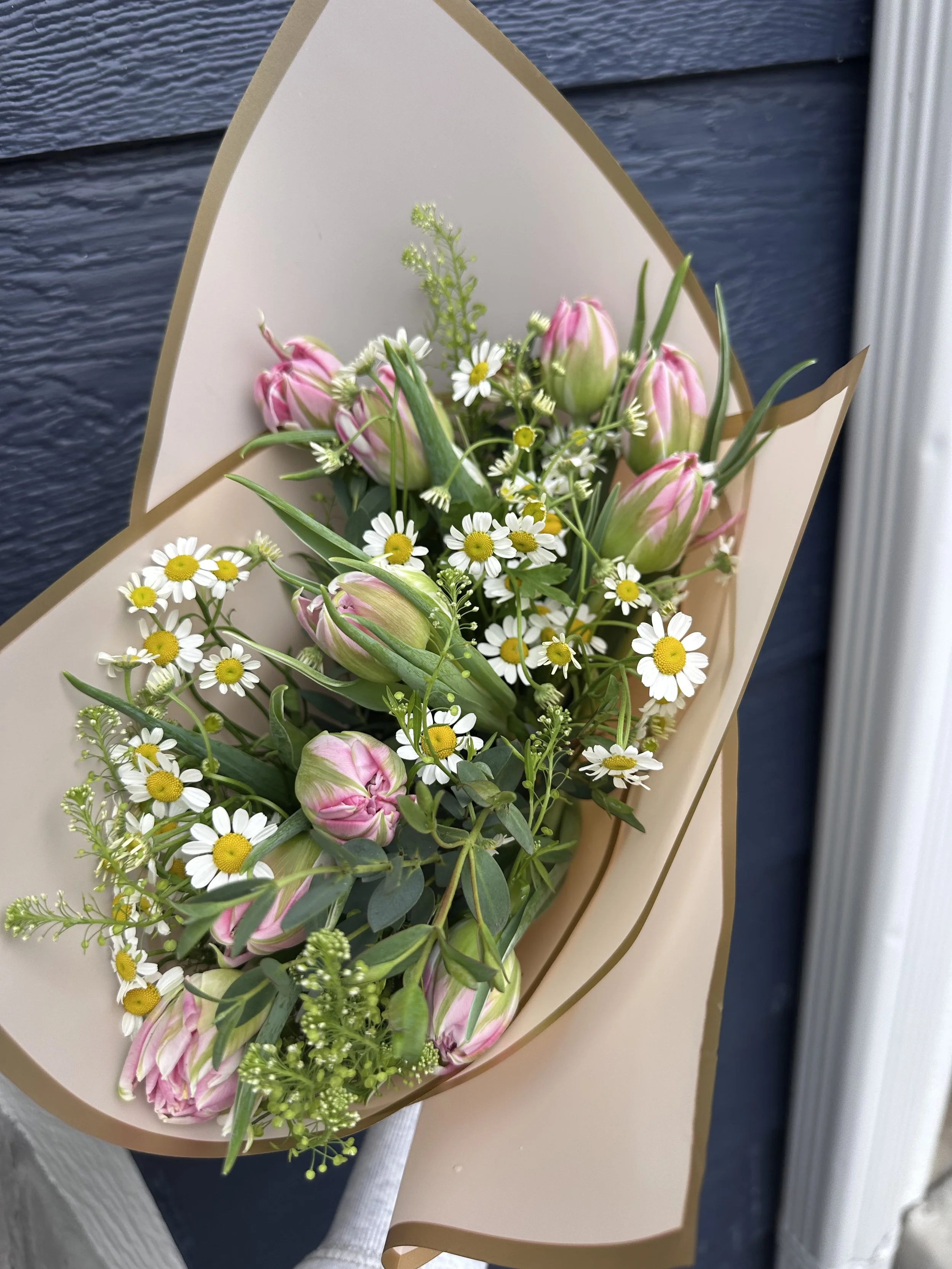 Wrapped Tulip Bouquet