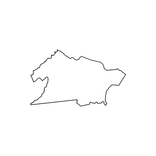 Outline map of the country of Honduras.