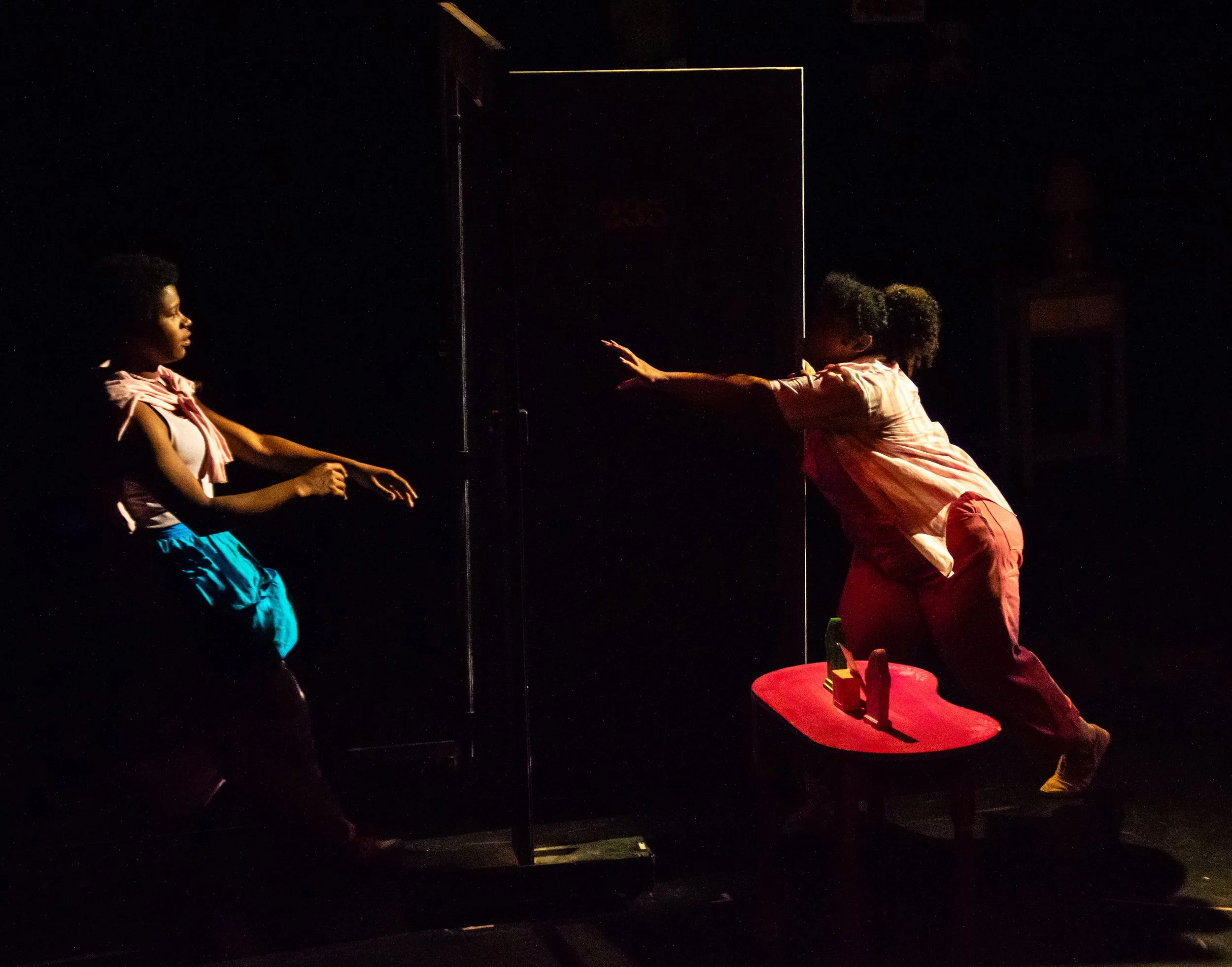 Raina Hubbard (L) and AT Sanders (R)