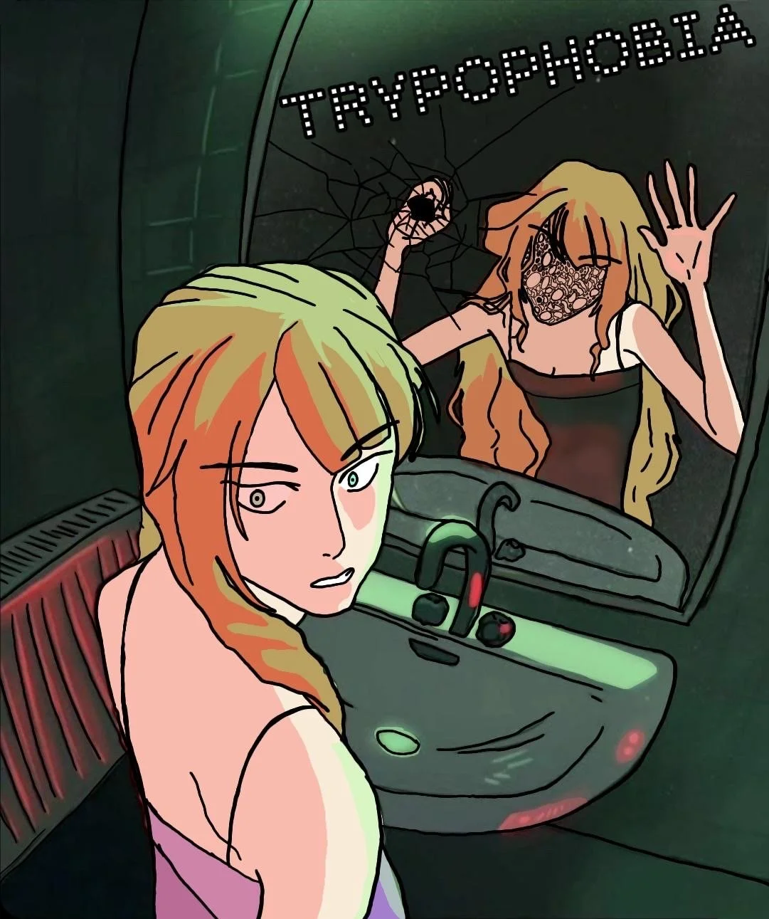 A university student with severe trypophobia begins noticing hole-like patterns everywhere. As reality slowly unravels, their desperate attempts to escape the patterns only trap them deeper inside their own mind.