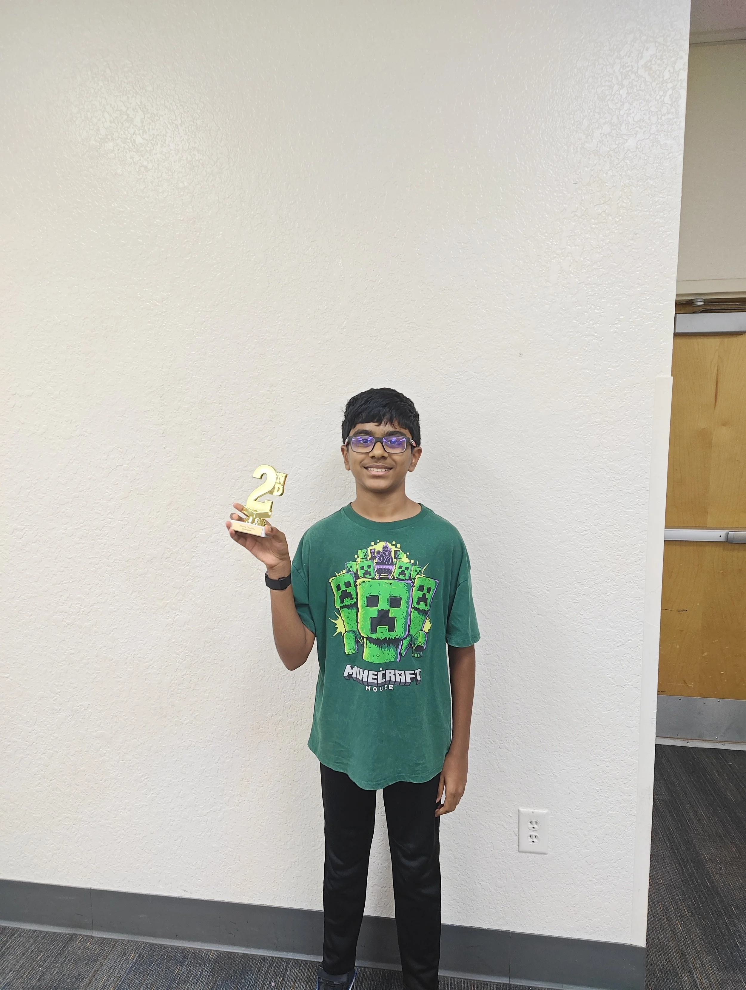 2nd Place U1100 Champion Siddharth Prabu