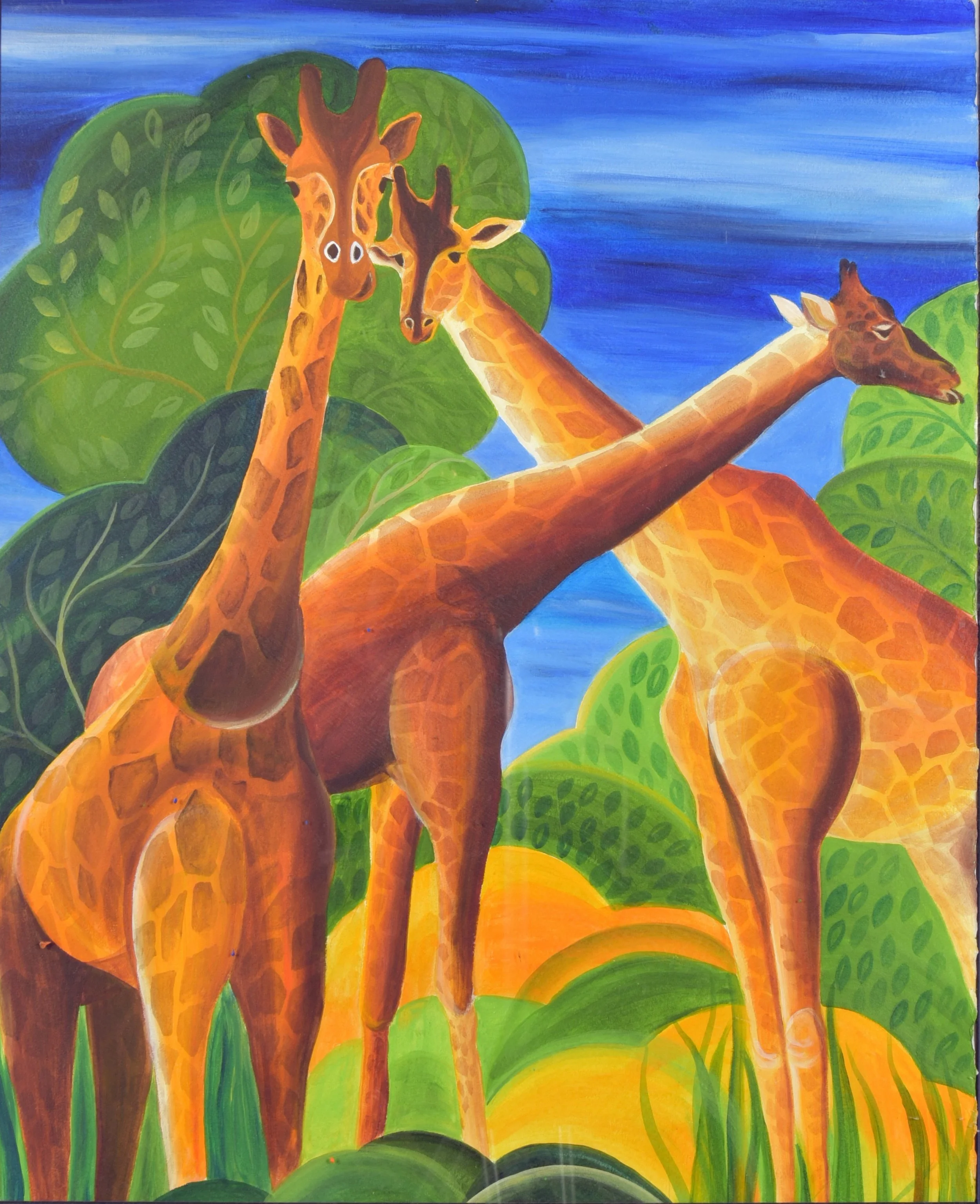 Giraffes
Acrylic on paper - 32 X 22
 $3500.00