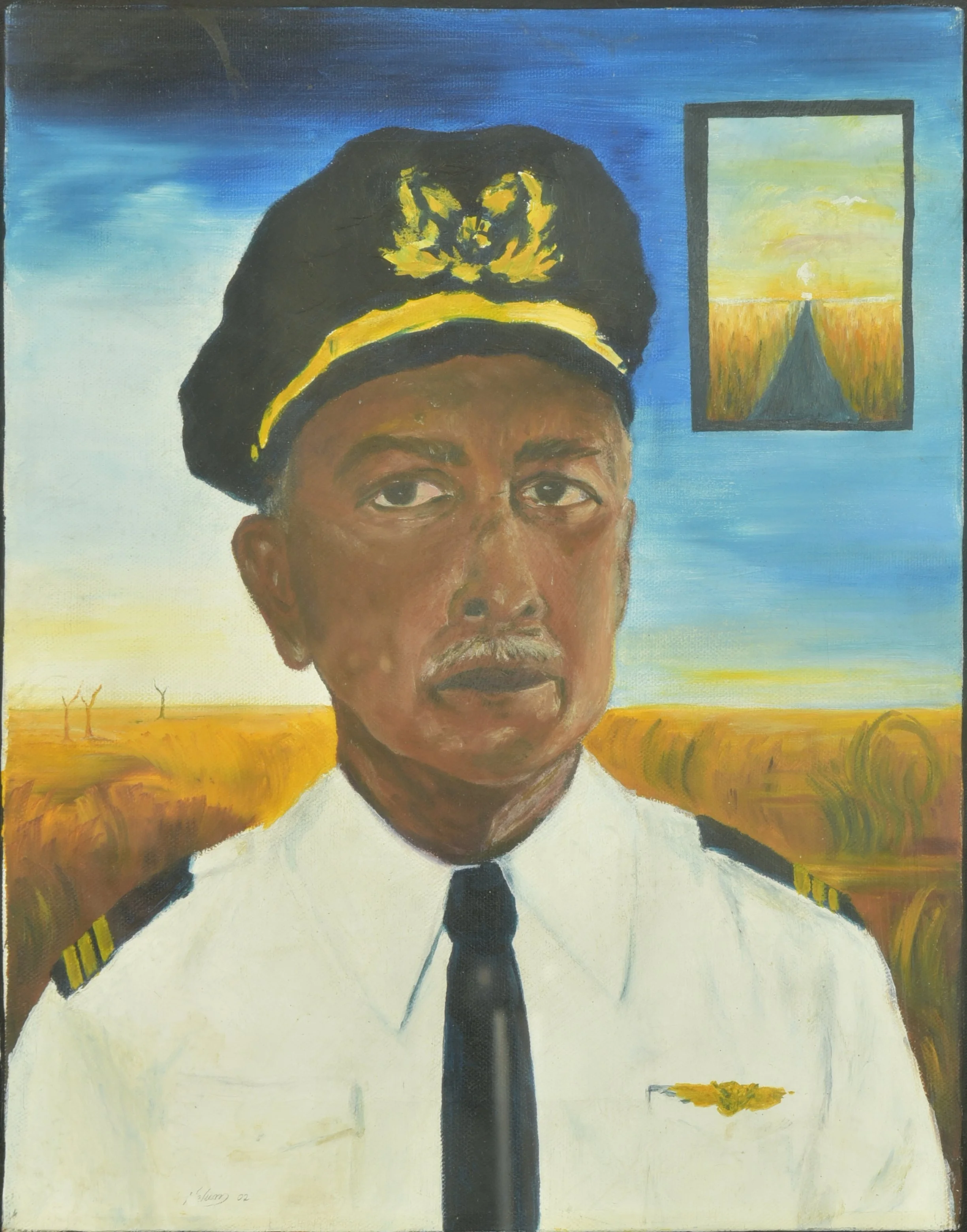 Thaththa (Dad)
Oils - 8 X10 
2002 - 