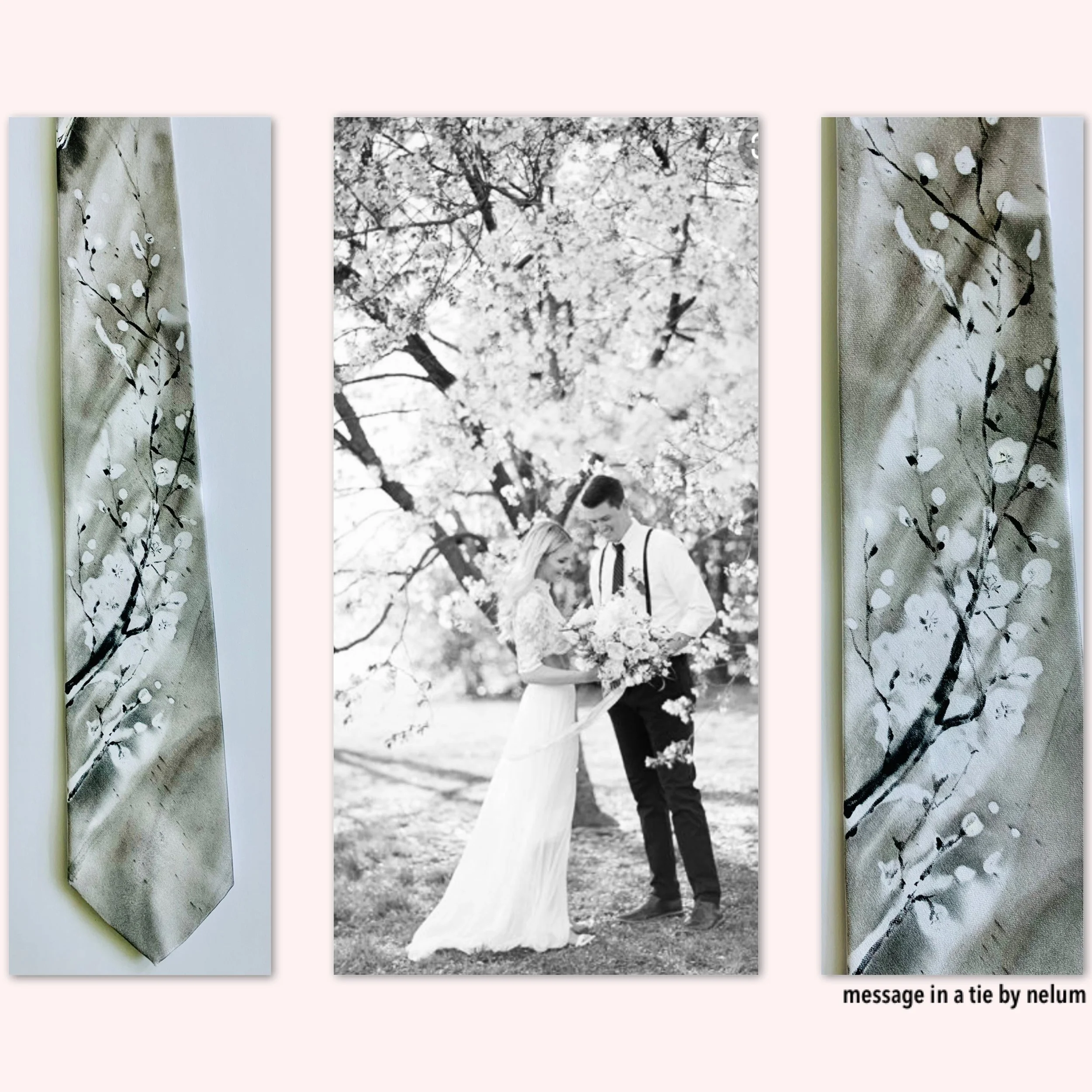 Hand painted customs ties for special occasions