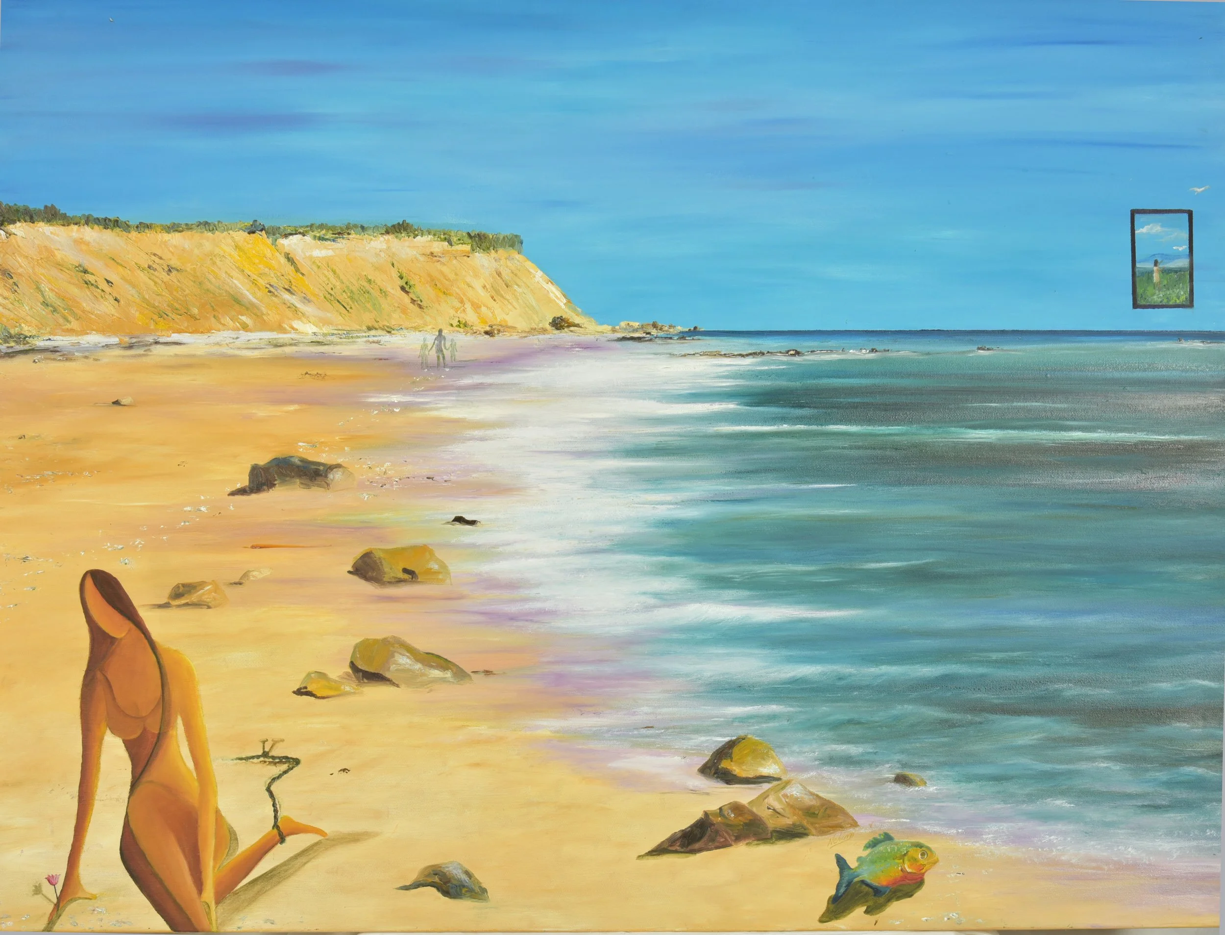 Life is an illusion,
Oils - 30 X 40 
 $8000.00

2011 - Created during a time in years felt impossible. The window in the sky dream of freedom. A Hope that Existed long before it became real.