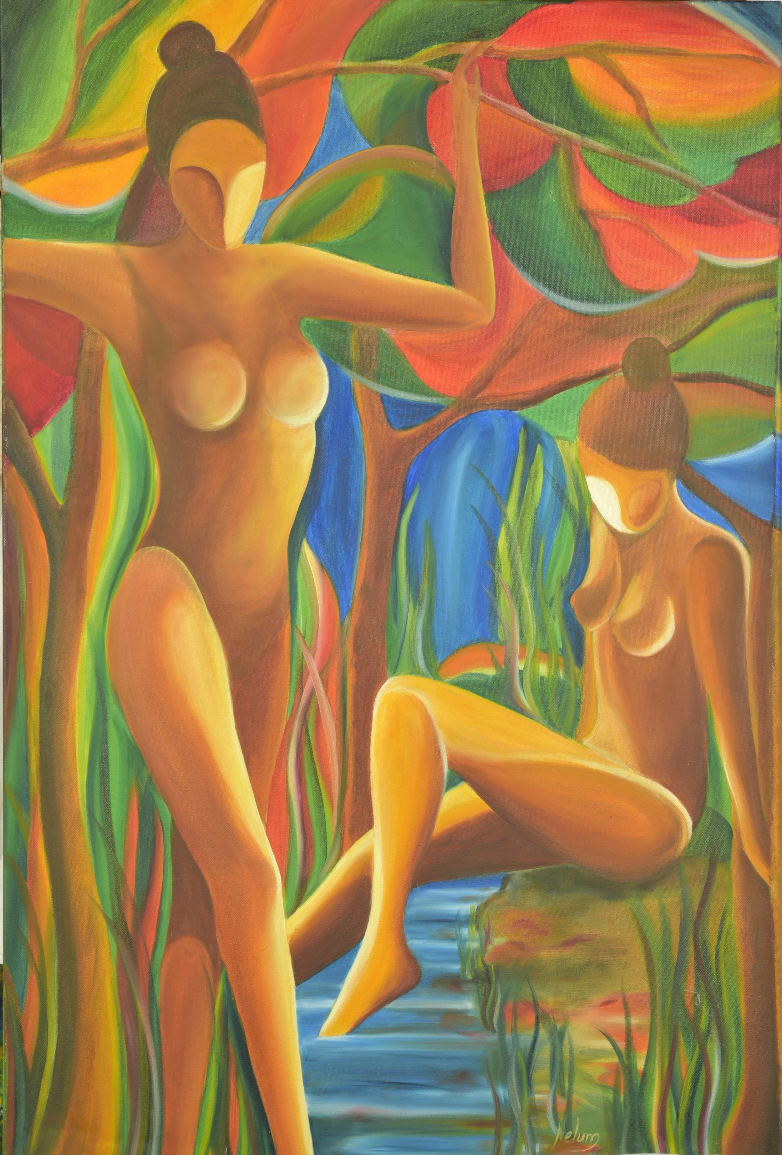 A minute with nature
Oils -36 X 24 
 $4500