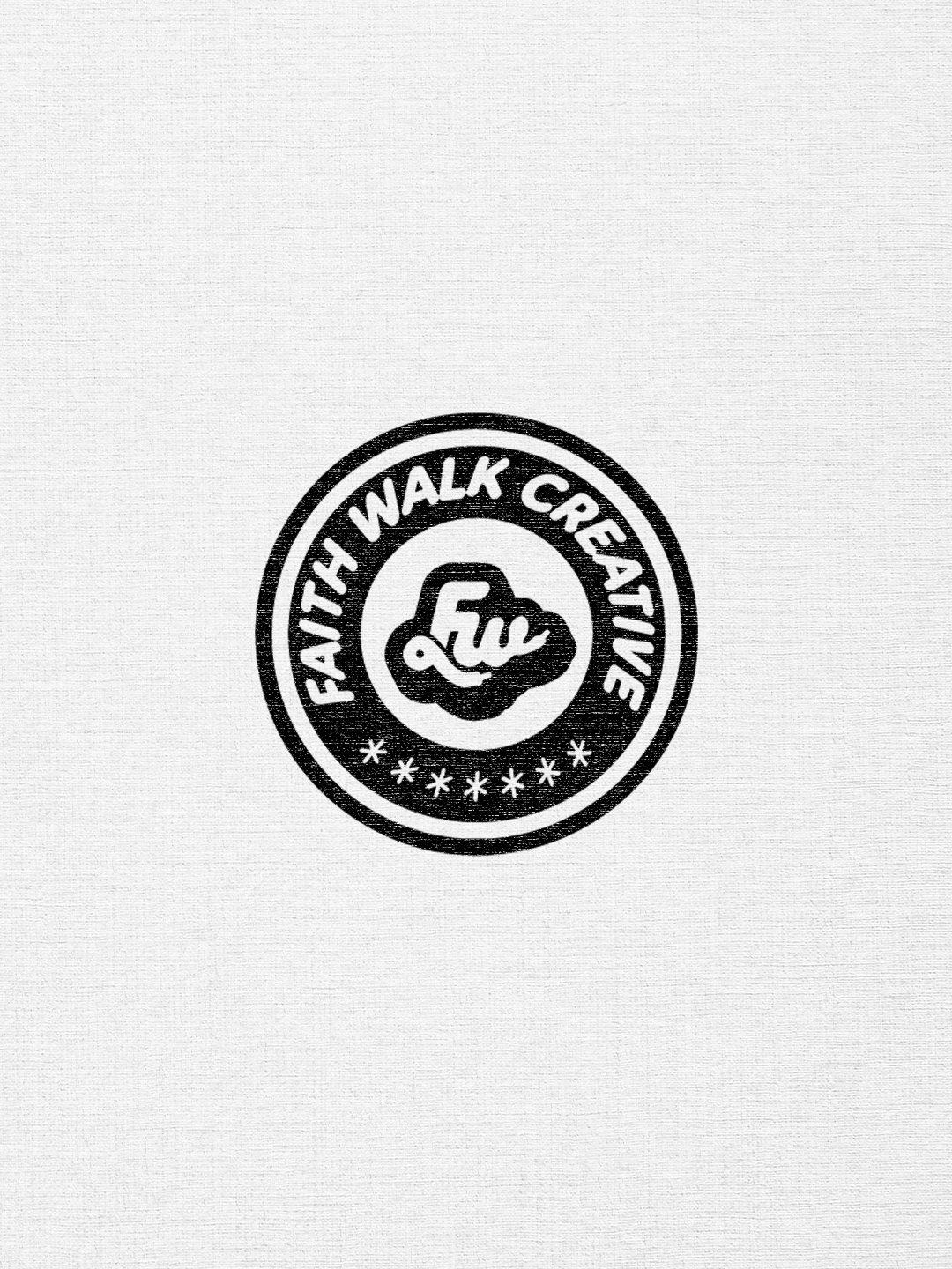 Logo with a hand giving a thumbs-up inside a circle, with the words "Farty Walk Creative" around the circle.