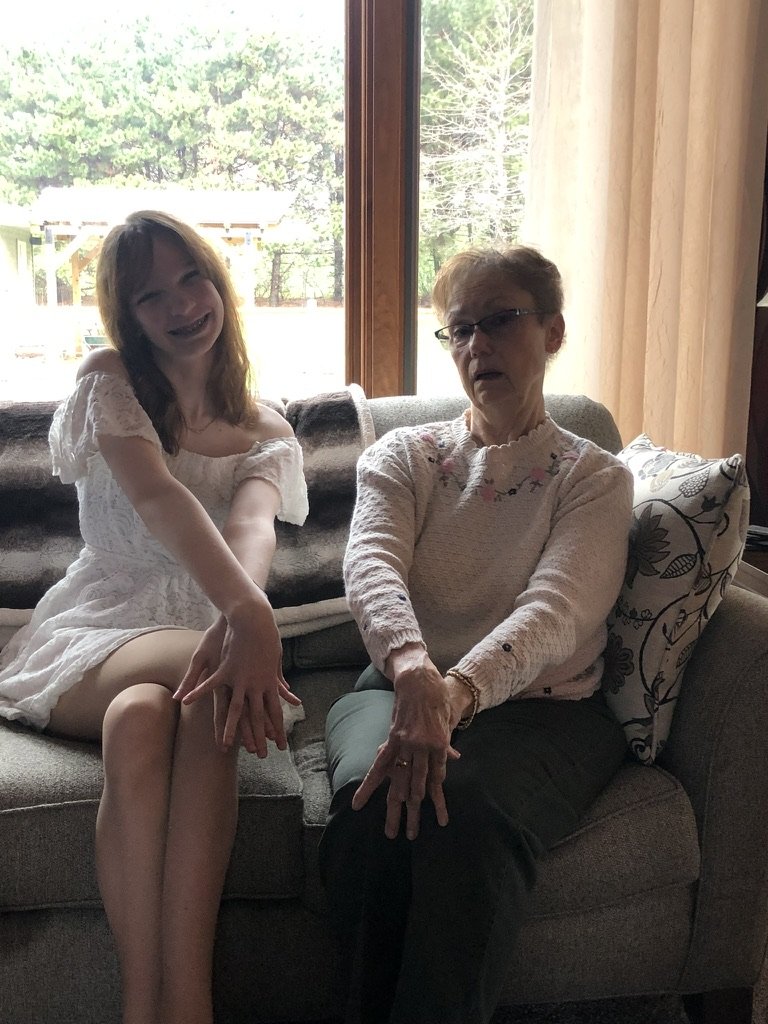 Hanna & Grandma Legois, 2021