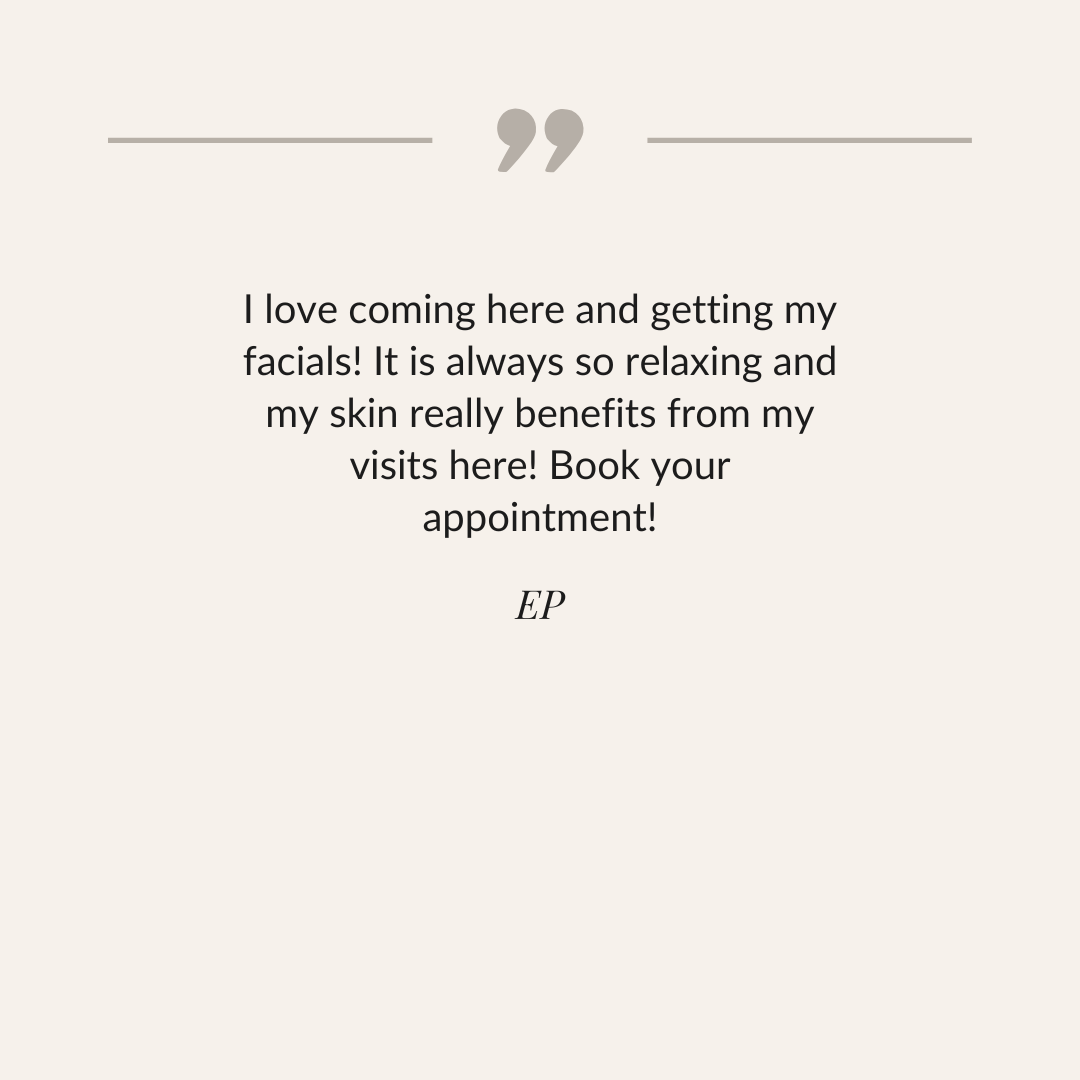 A quote card with a relaxing spa or skincare-related quote.