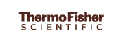 The logo of Thermo Fisher Scientific, featuring the company name in black and red text.