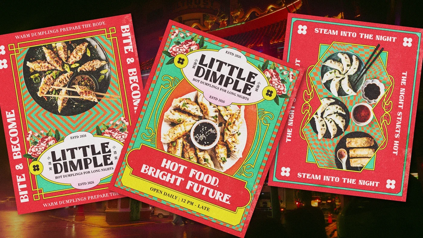 Collage of eight social media posts related to talent recruitment and marketing, including statistics, motivational quotes, and call-to-action messages with images of people and digital graphics.