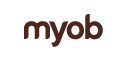 Myob logo in red text