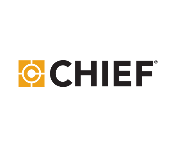 The logo of the company 'Chief,' featuring a yellow target icon and the word 'CHIEF' in black capital letters.
