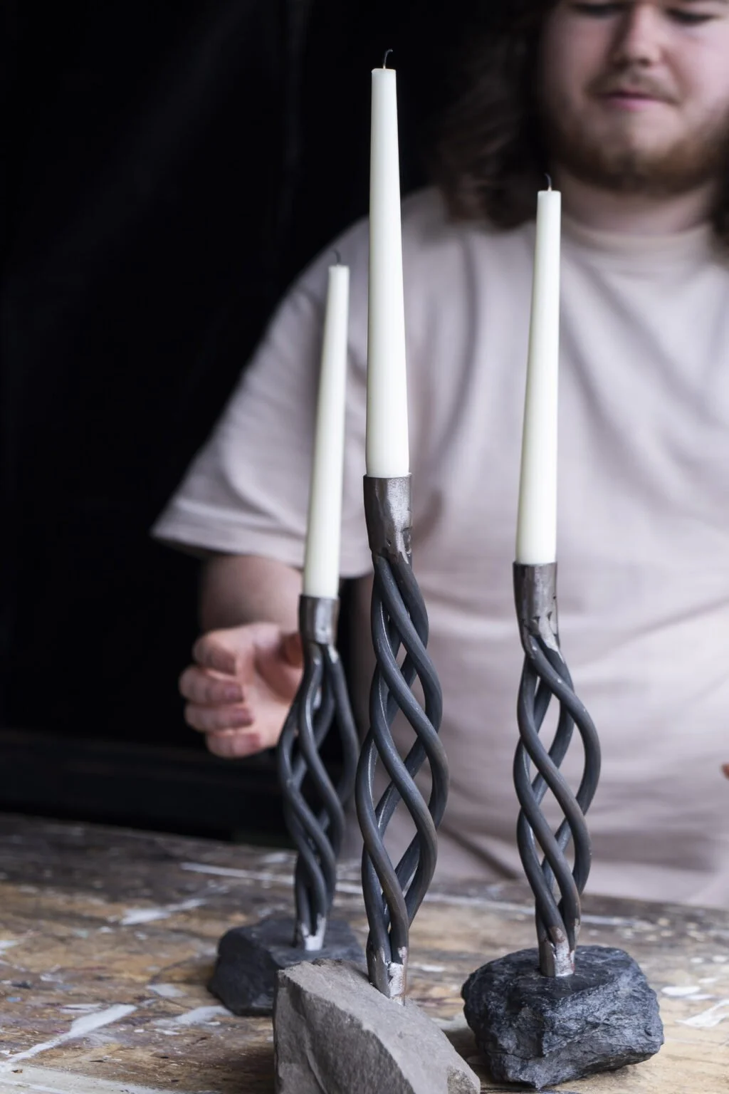 Zwart Goud Candleholder