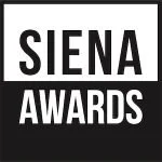 Siena Awards logo with black and white text.