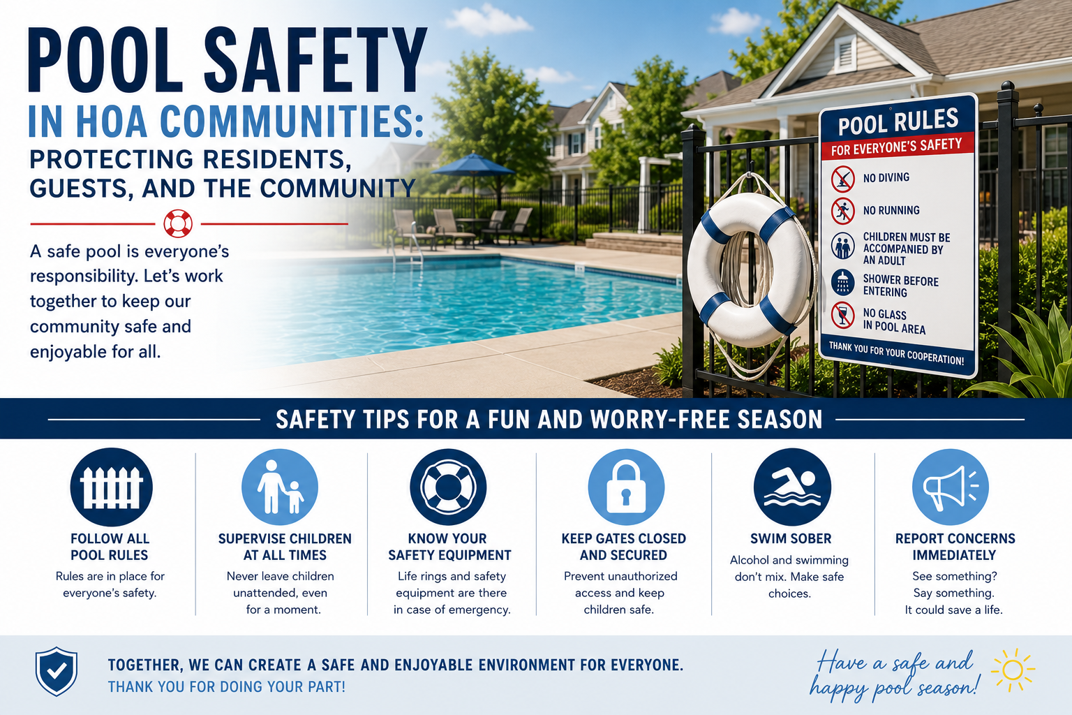 Pool Safety in HOA Communities: Protecting Residents, Guests, and the Community
