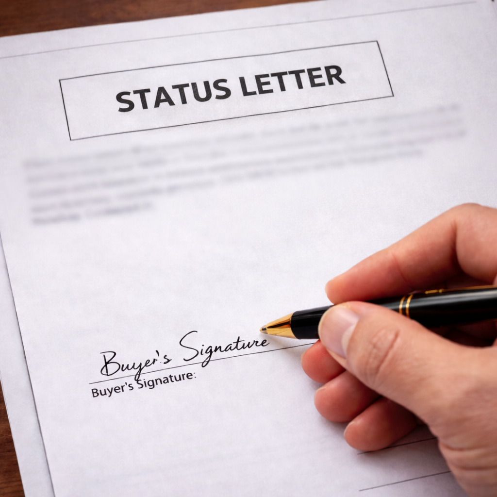 HOA Status Letter