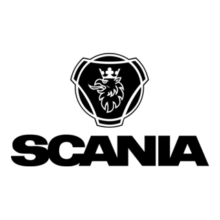 Logo avec une tête de lion stylisée portant une couronne, encadrée par une forme géométrique