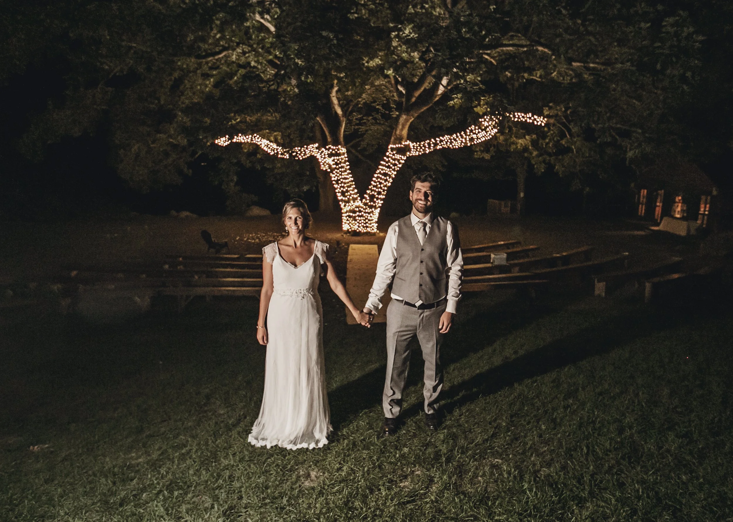 night wedding, Kingsley Pines