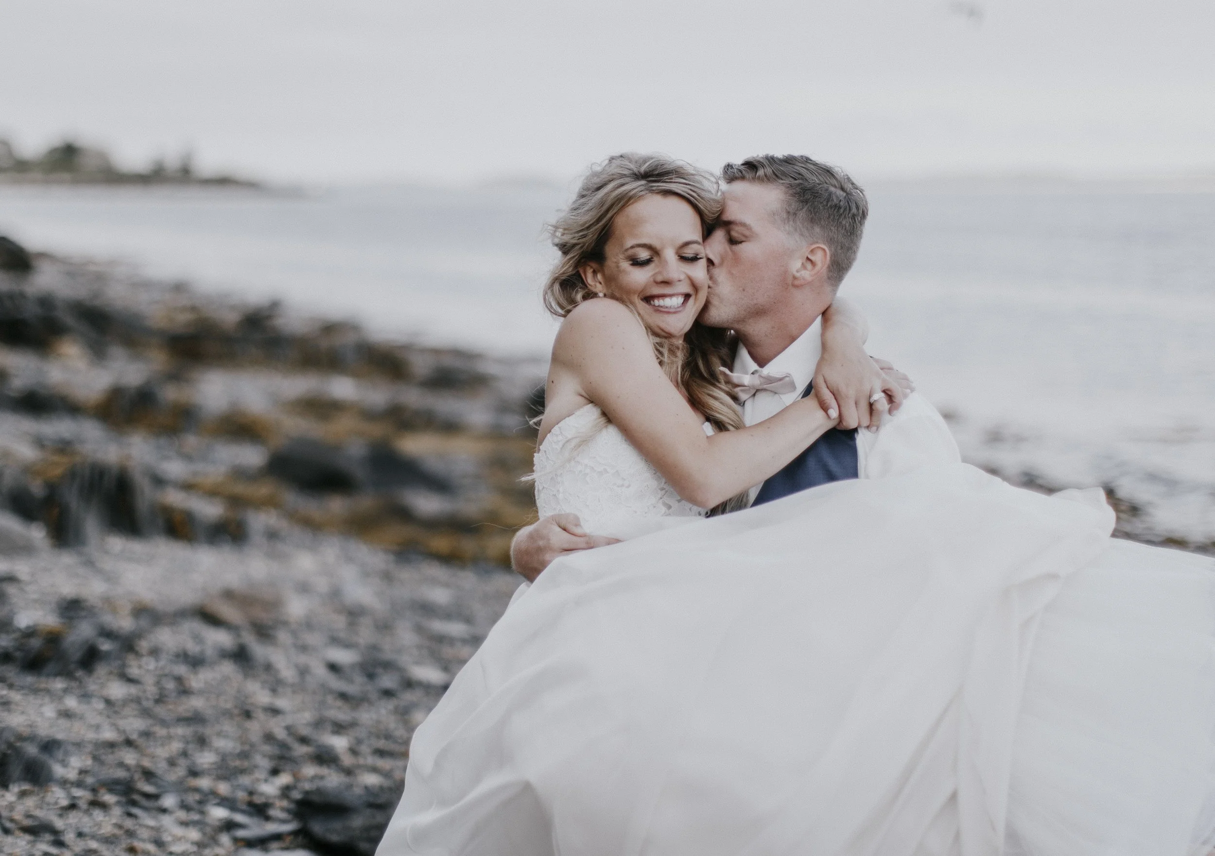 Jessica + Patrick's Maine Island Wedding