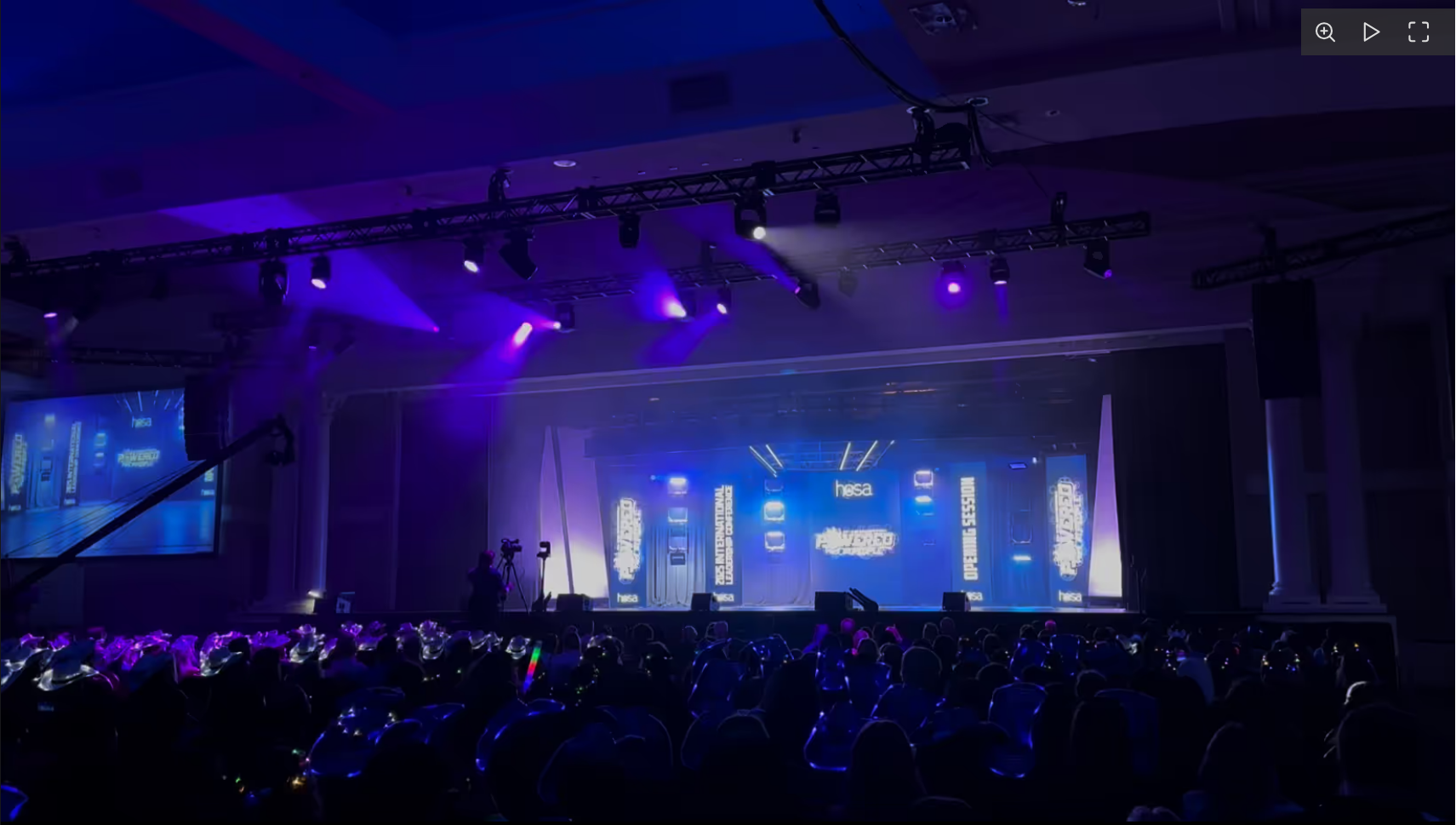 HOSA conference event lighting design Georgia conference stage