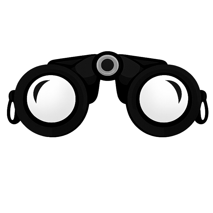 Icono de visibilidad panorámica desde el interior hacia el exterior en cortinas screen