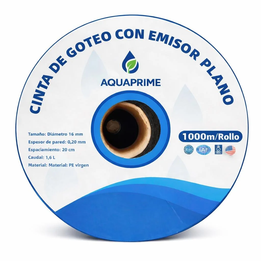 Cinta de goteo con emisor plano 1000m/rollo