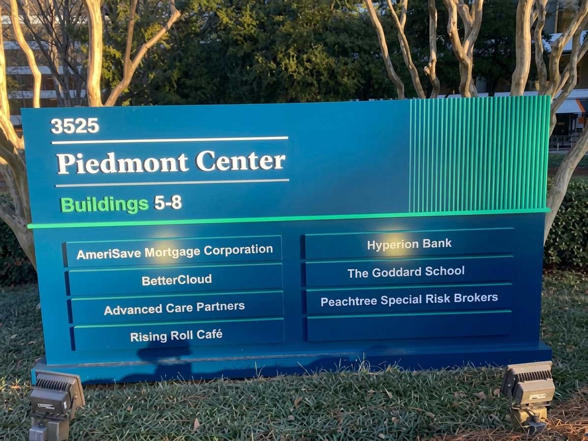 street signage of Atlanta Dental Wellness building in Buckhead