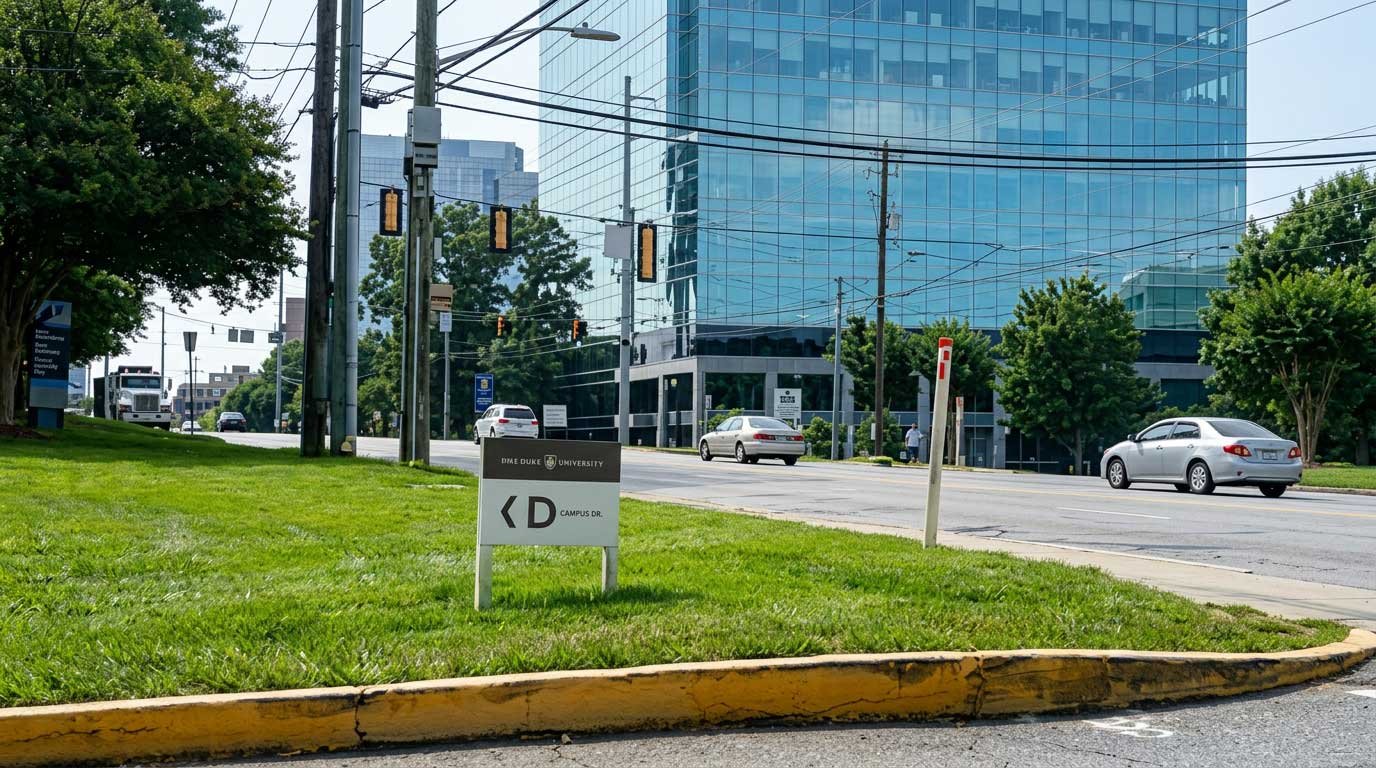 street area outside of Atlanta Dental Wellness in Buckhead