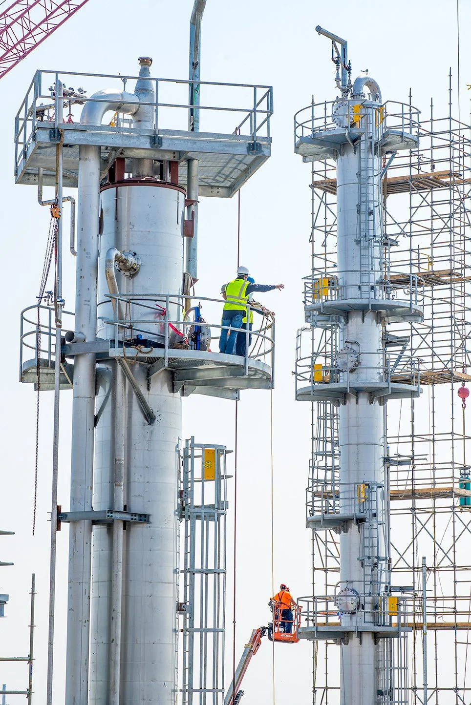 Chemical Processing Tower Construction