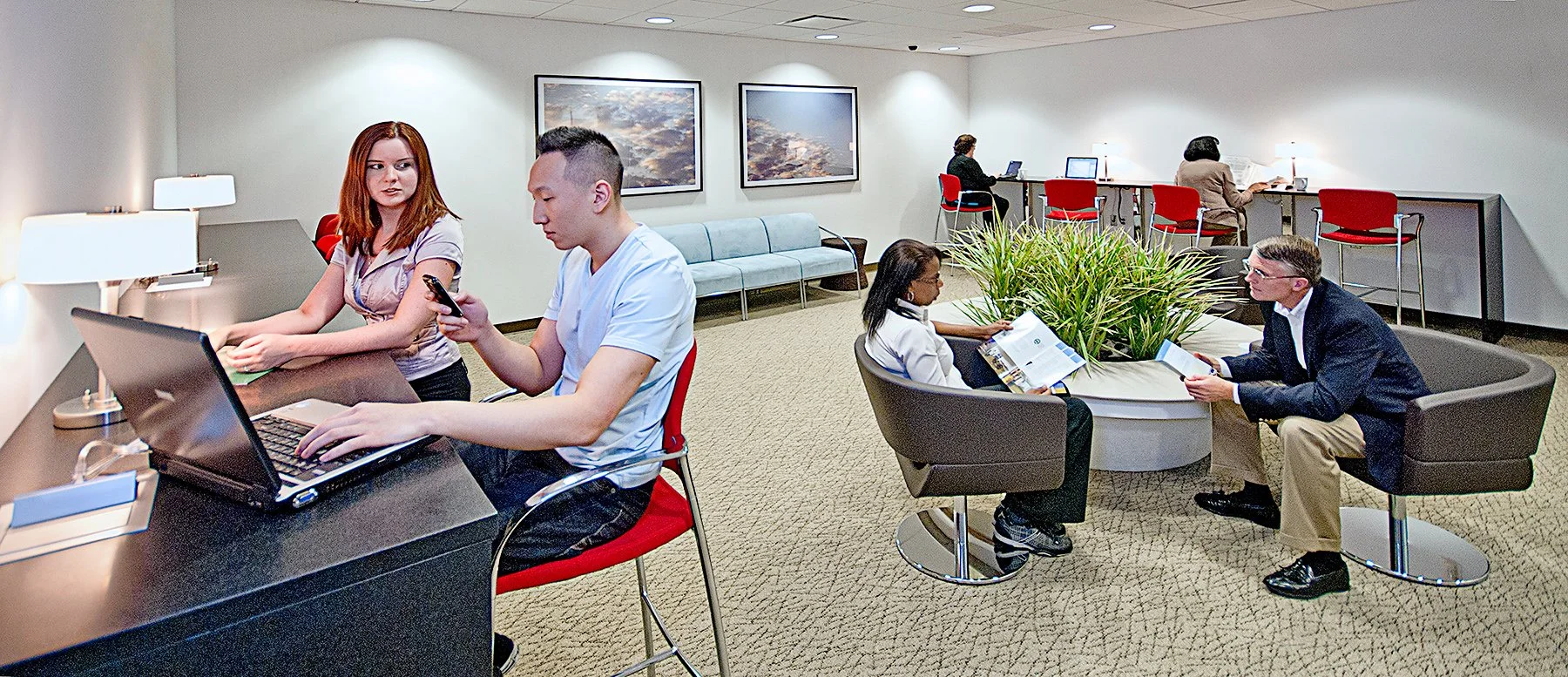Communal Work Space, Business Center, Rockefeller Center, New York