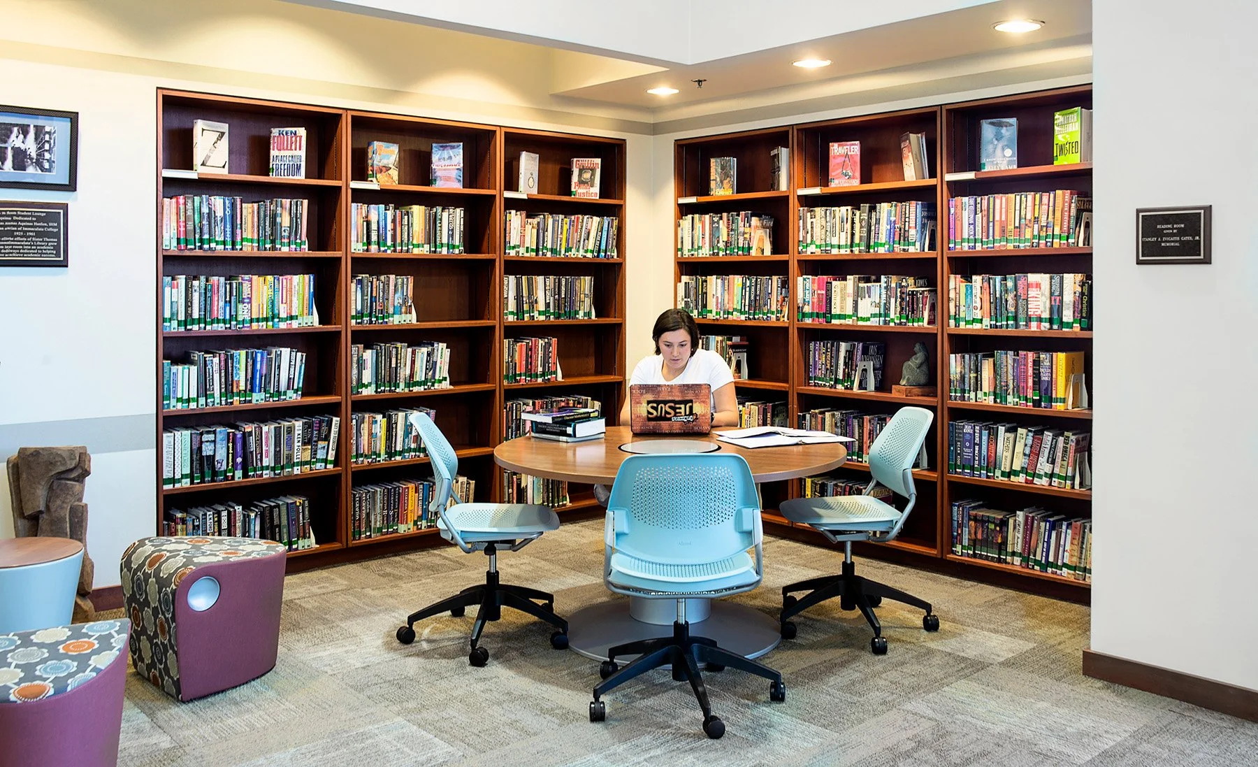 Study Table - Gabriele Library, Immaculata University © David Fonda.jpg