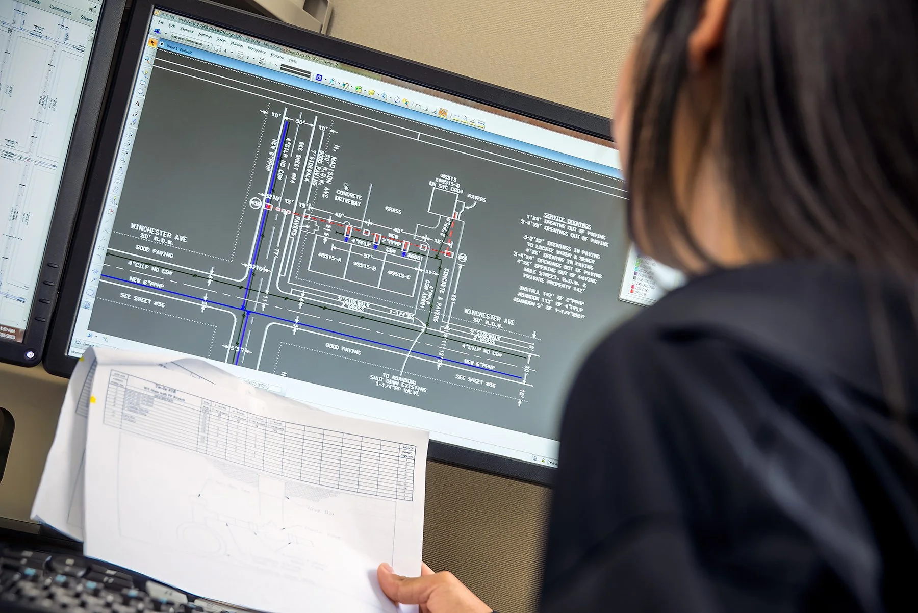 Water Line Placement Diagram