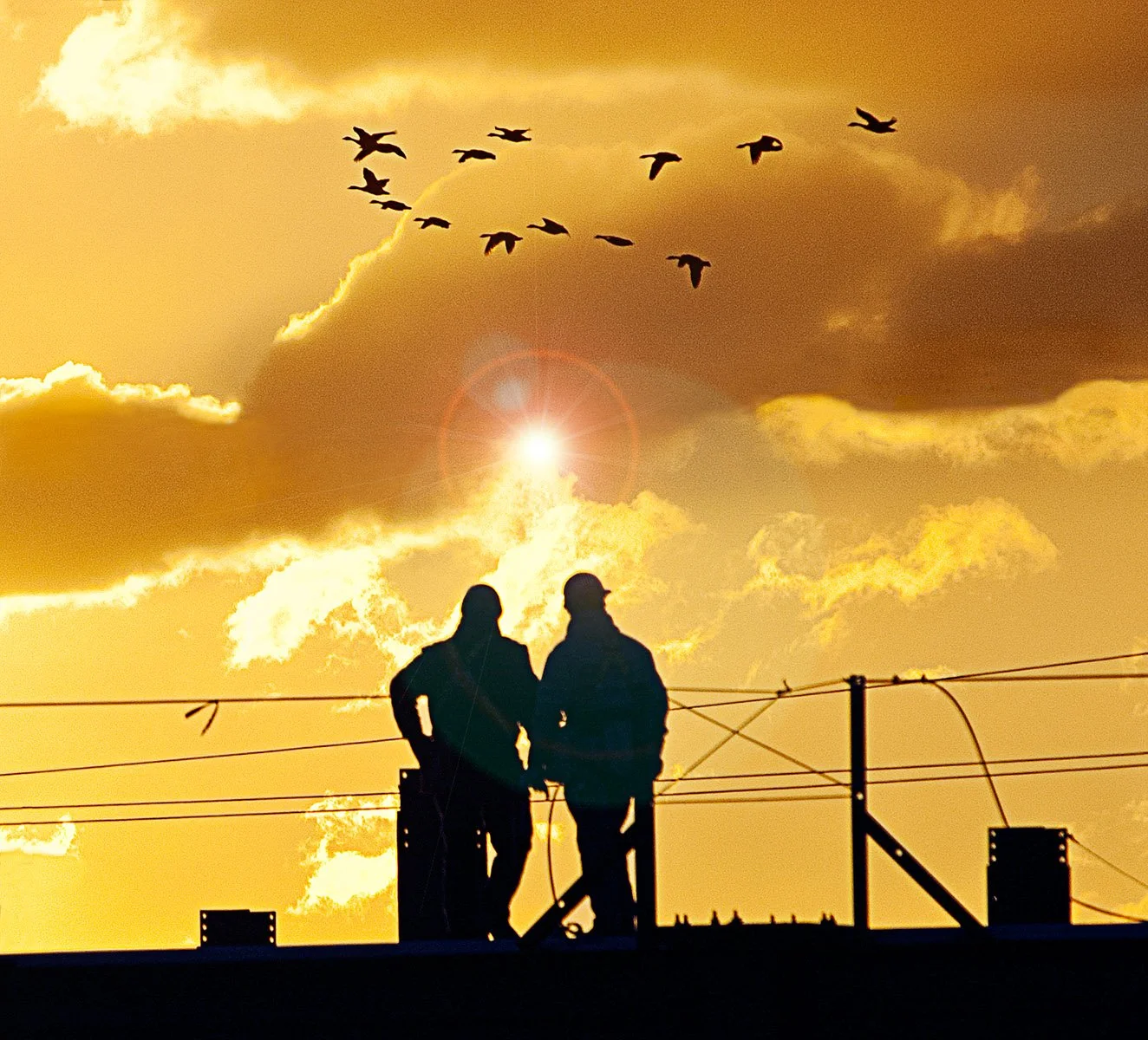 Construction Site at Sunrise