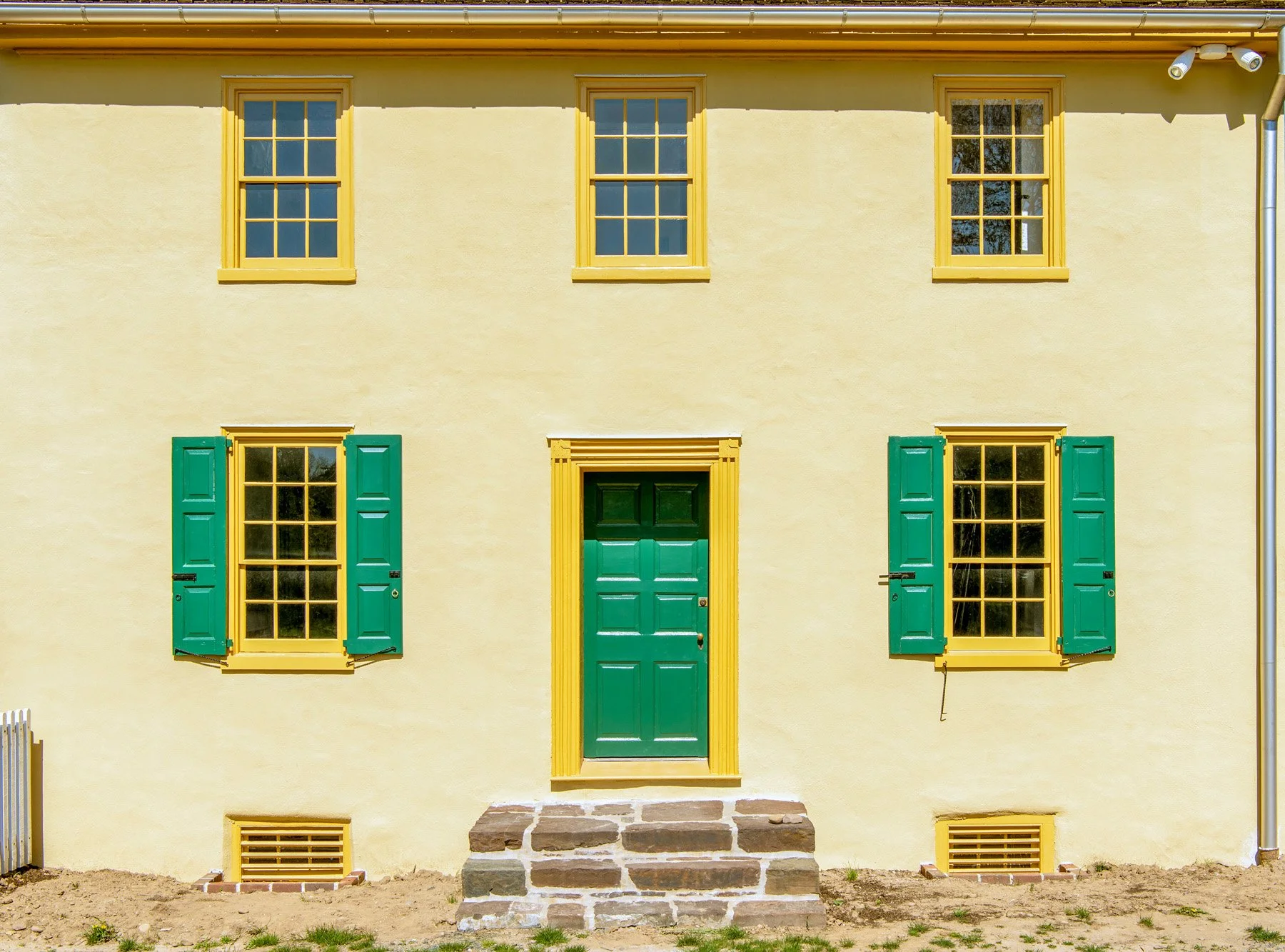Front facade, Taylor Tenant House, Washington's Crossing Historic Park
