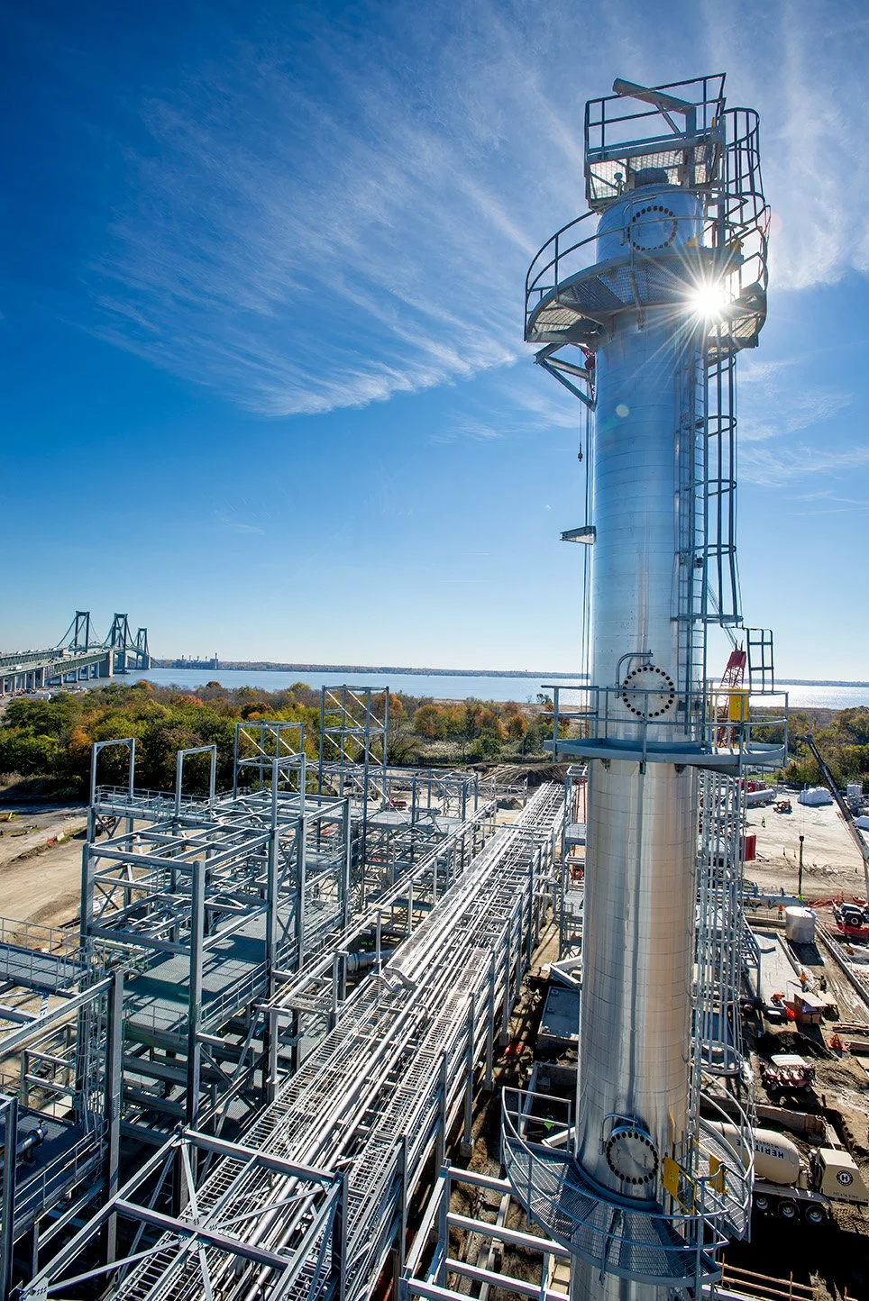 Chemical Processing Plant along the Delaware River 